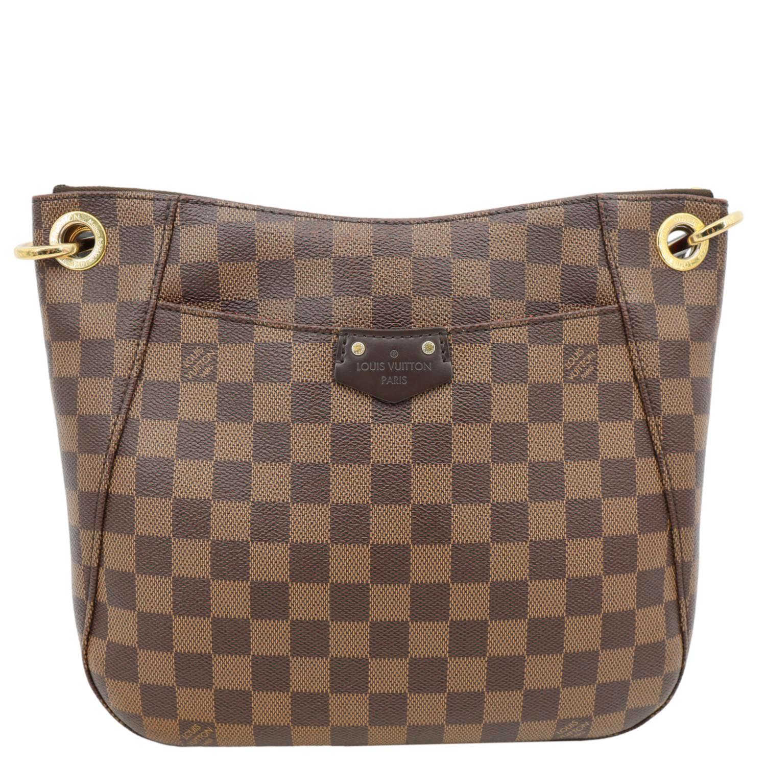 LOUIS VUITTON South Bank Besace Damier Ebene Crossbody Bag Brown - Image 4