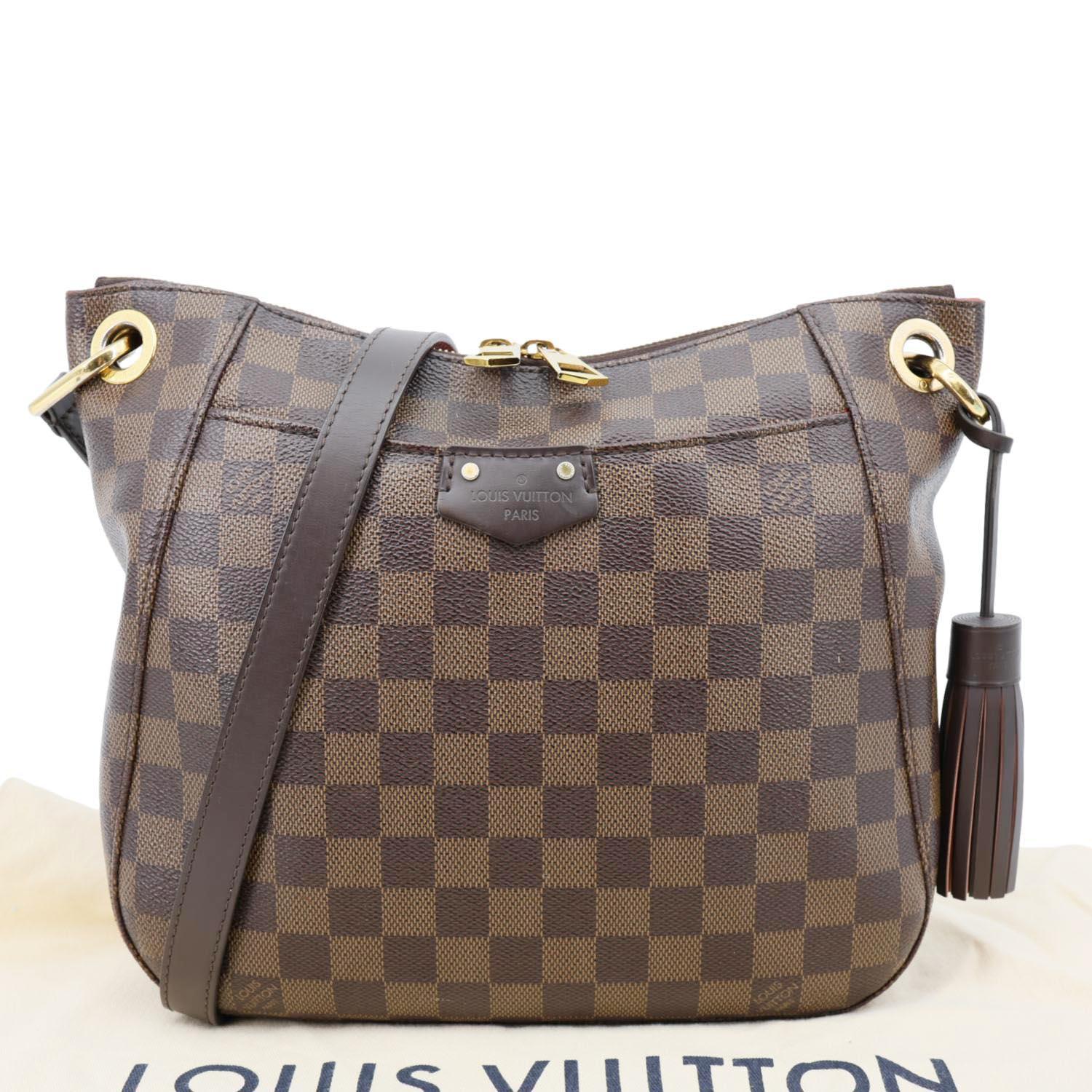 LOUIS VUITTON South Bank Besace Damier Ebene Crossbody Bag Brown - Image 3