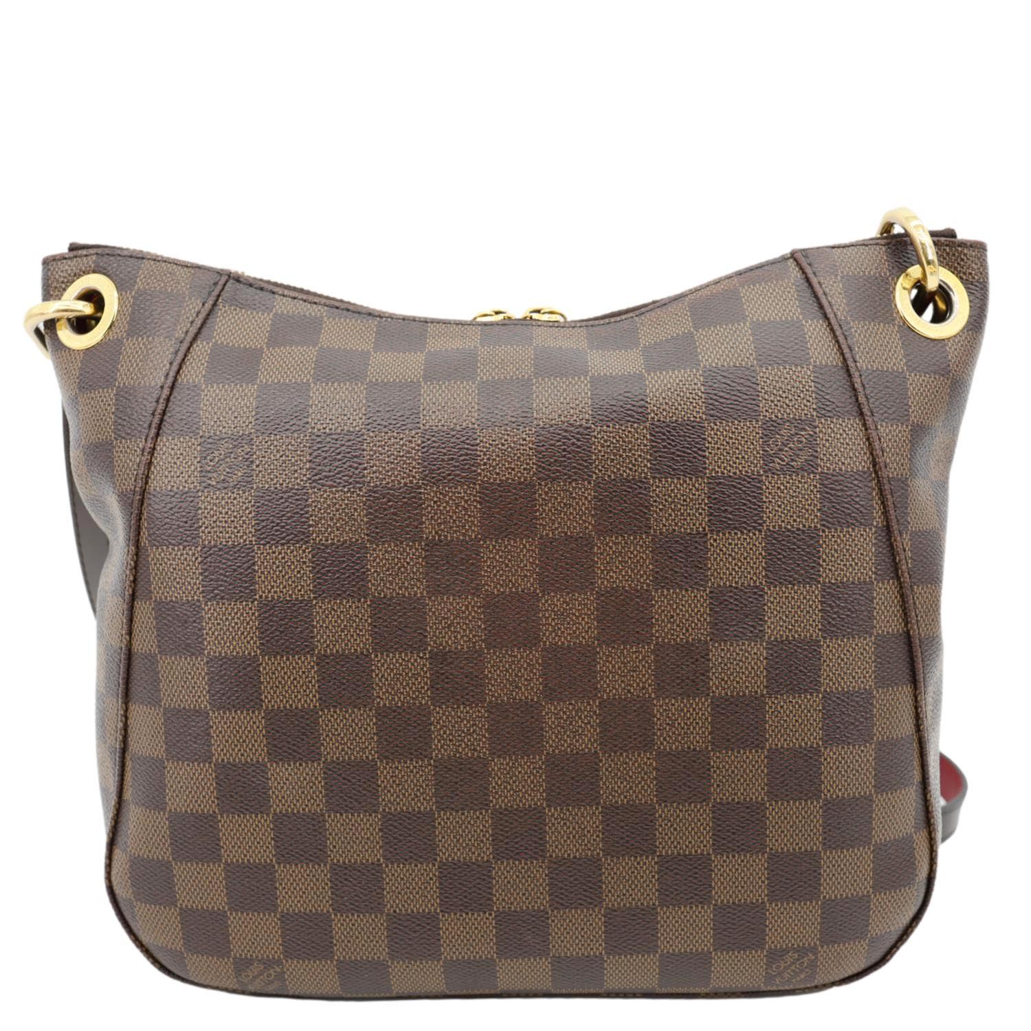 LOUIS VUITTON South Bank Besace Damier Ebene Crossbody Bag Brown - Image 9