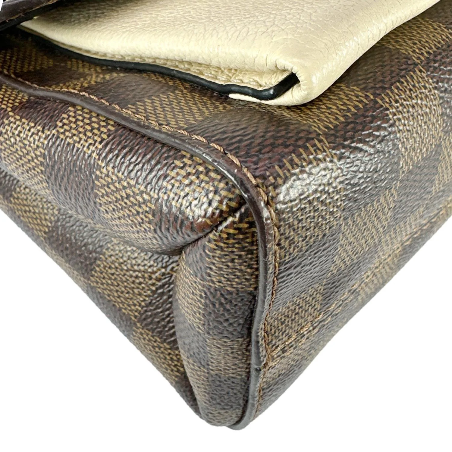 LOUIS VUITTON Vavin PM Damier Ebene Crossbody Bag Cream - Image 8