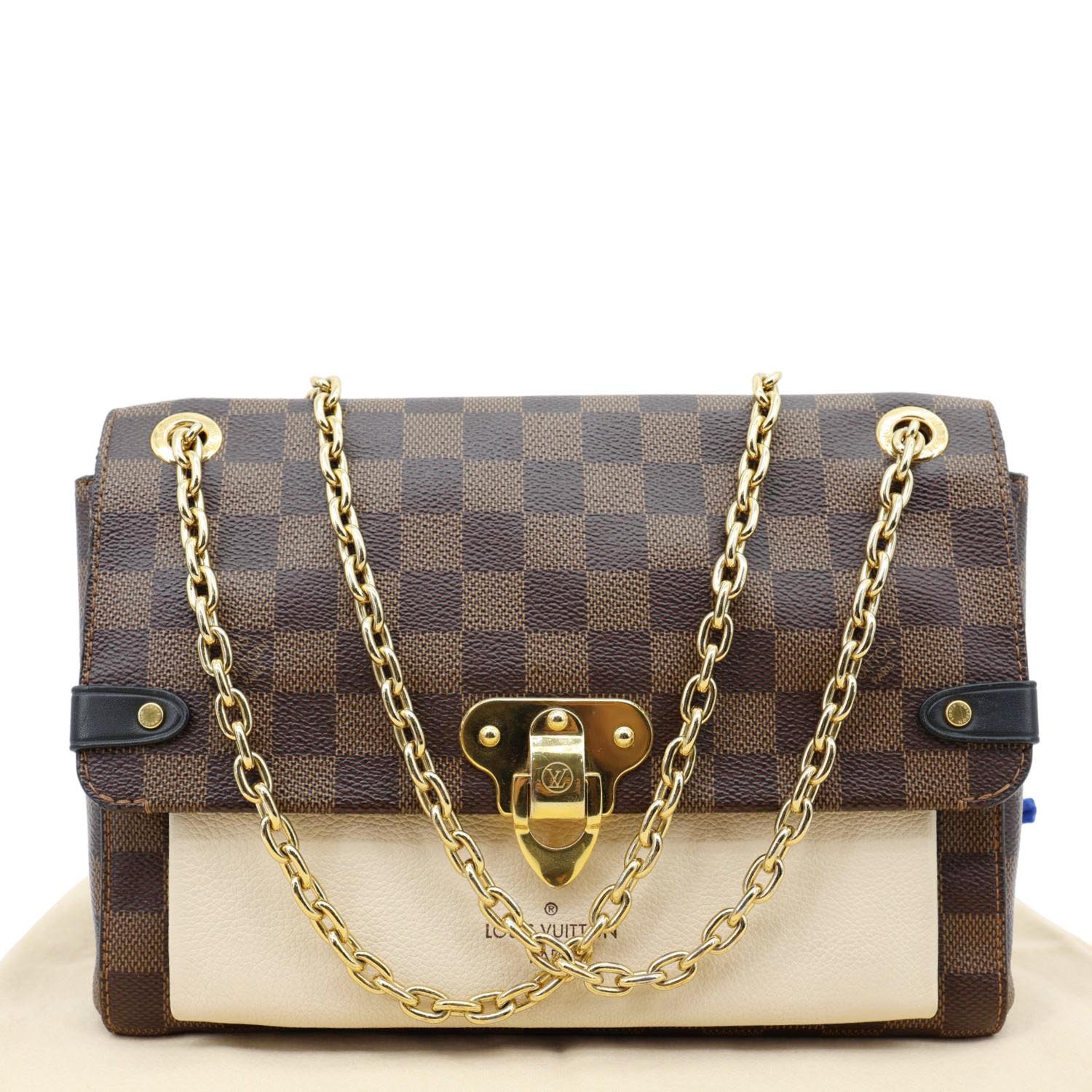 LOUIS VUITTON Vavin PM Damier Ebene Crossbody Bag Cream - Image 3