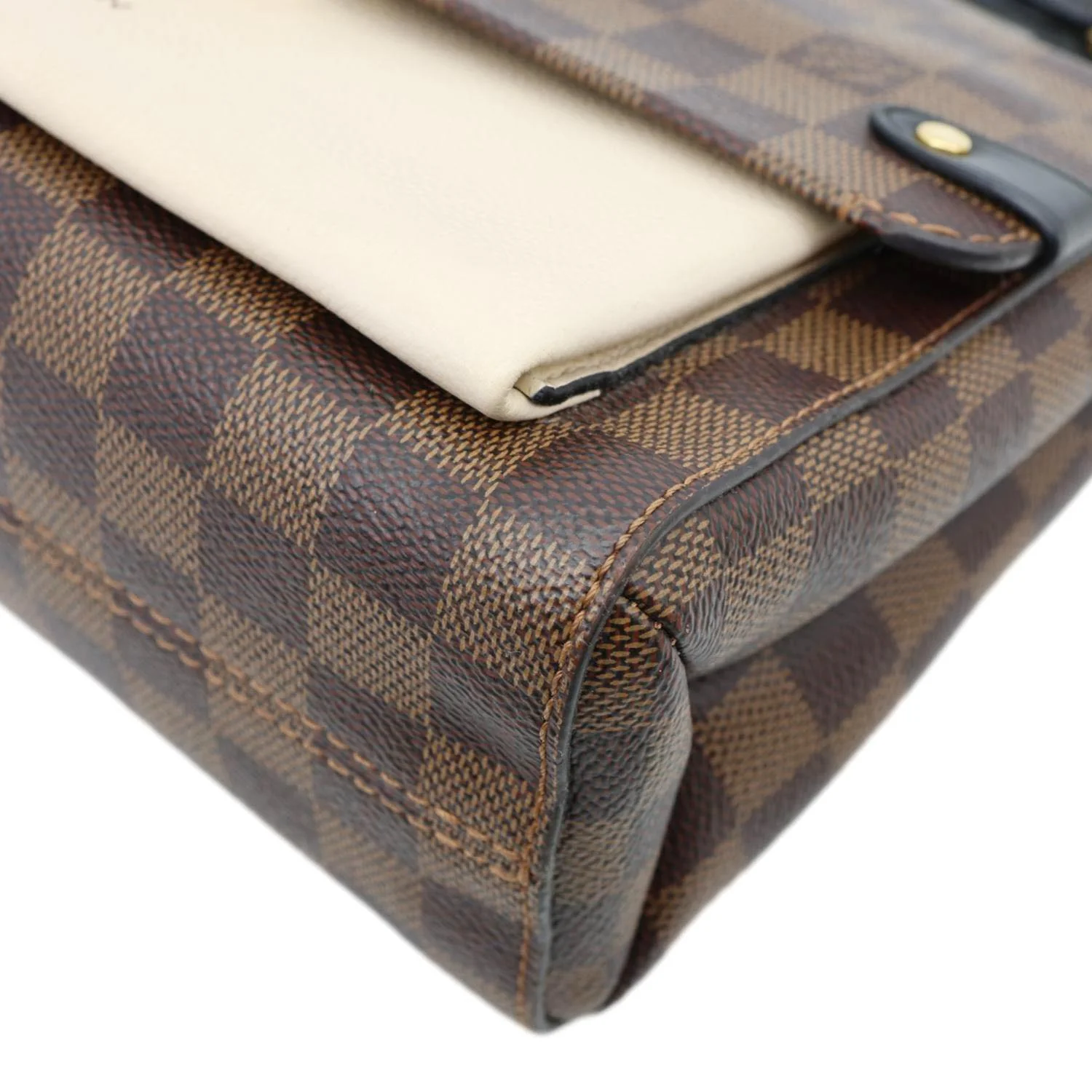 LOUIS VUITTON Vavin PM Damier Ebene Crossbody Bag Cream - Image 9
