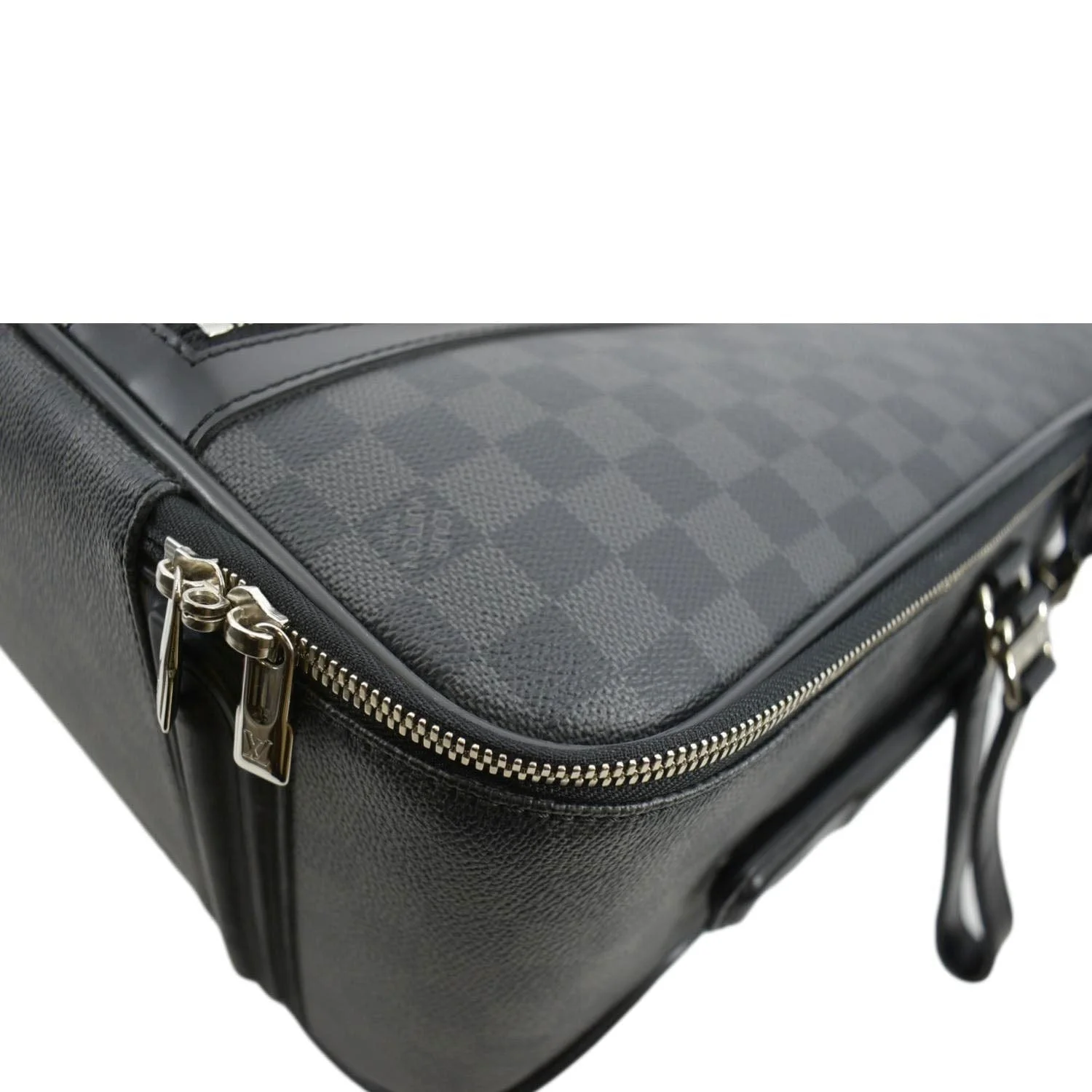 LOUIS VUITTON Pegase 55 Damier Graphite Business Suitcase Travel Bag Black - Image 6