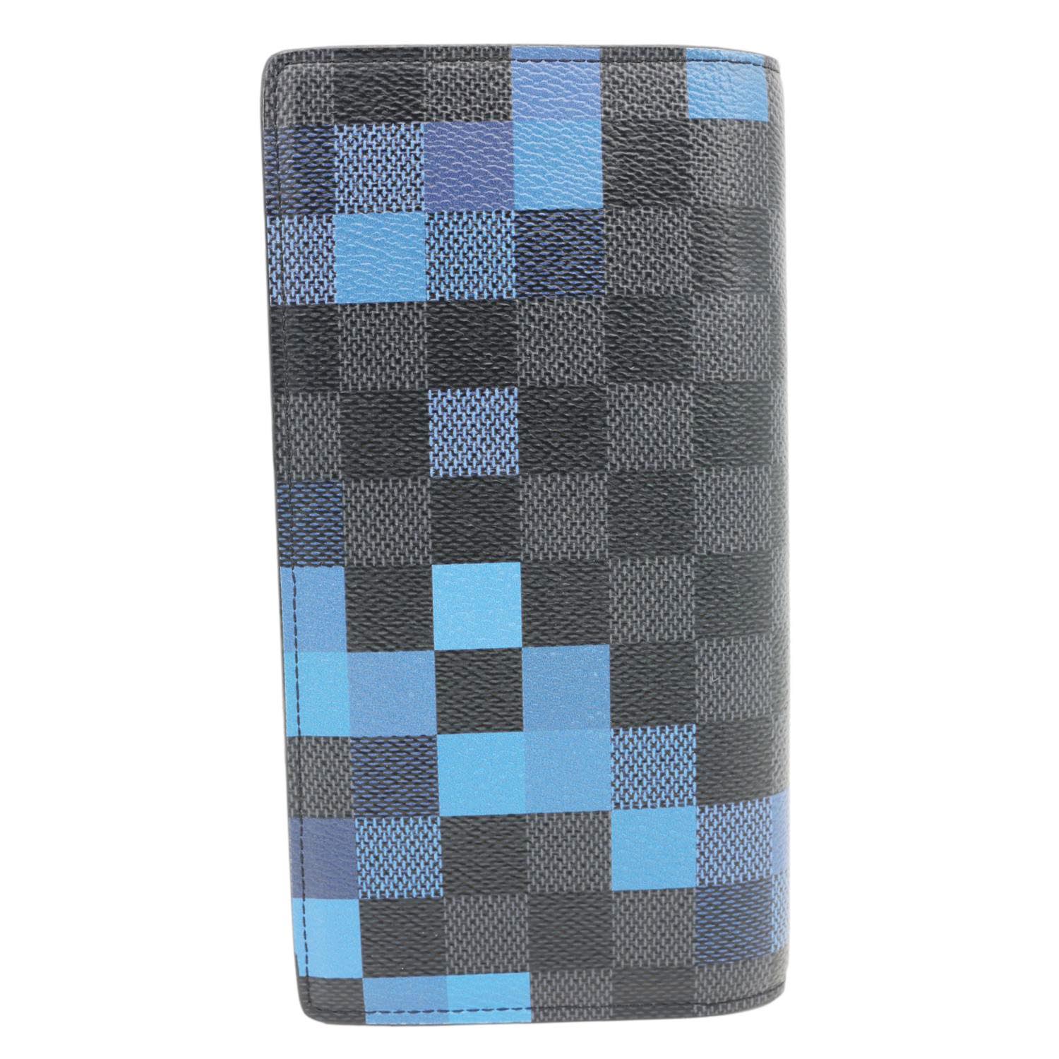 LOUIS VUITTON Brazza Damier Graphite Pixel Wallet Black - Image 3