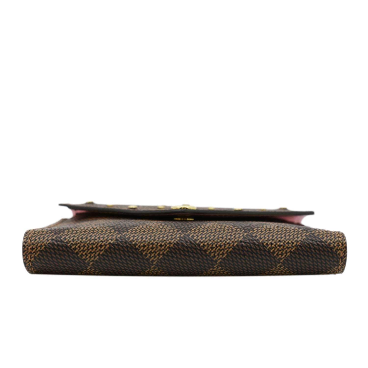 LOUIS VUITTON Studded Victorine Damier Ebene Wallet Brown - Image 10