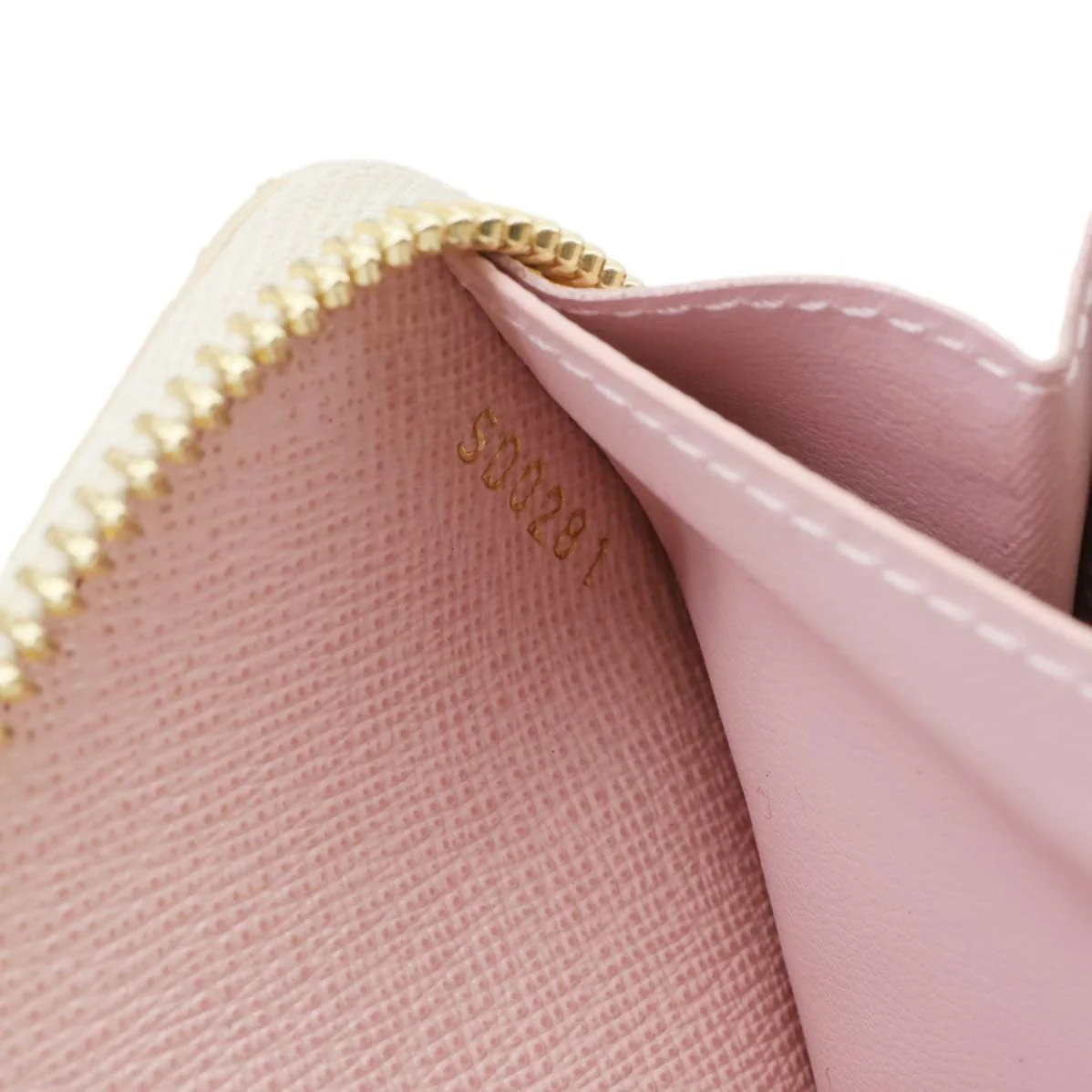 LOUIS VUITTON Clemence Damier Azur Wallet Rose Ballerine - Image 12