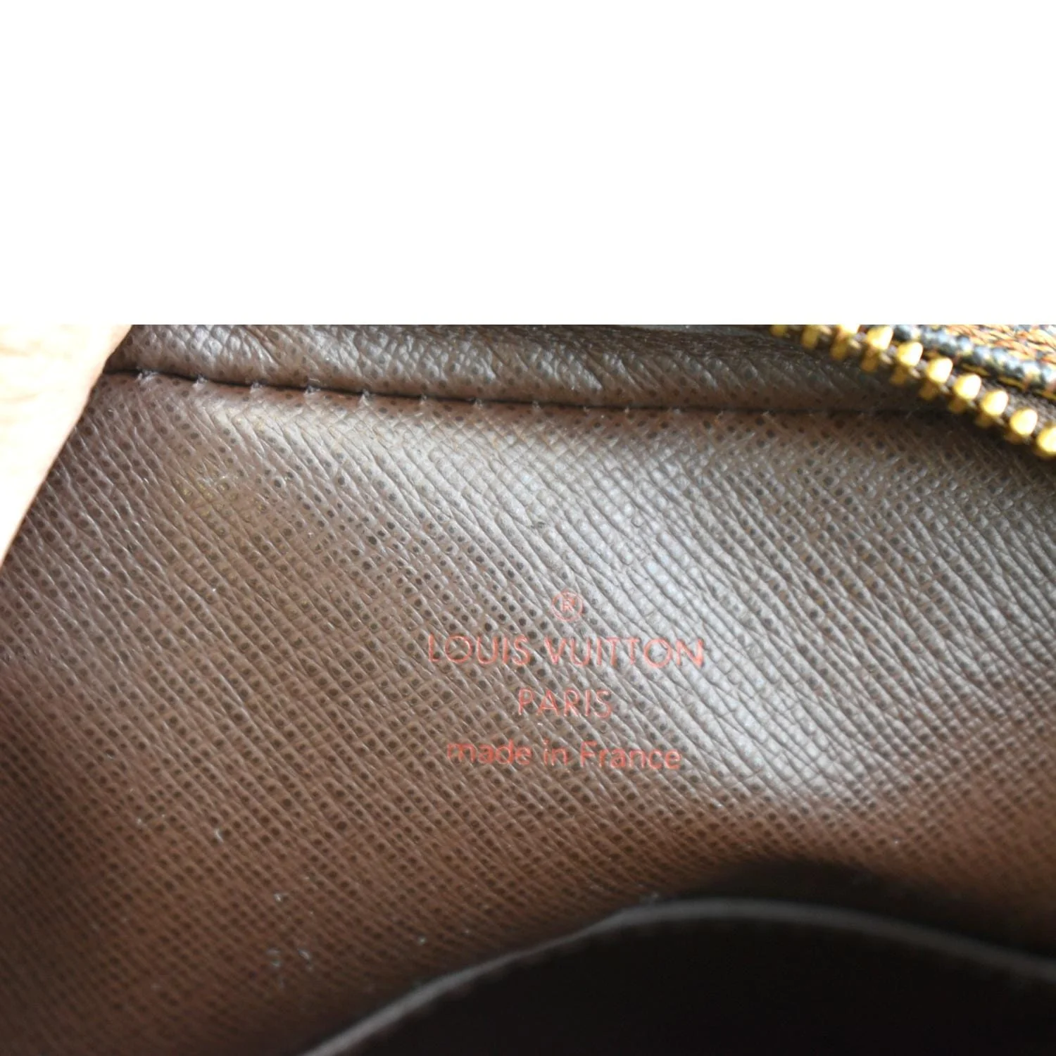 LOUIS VUITTON Danube PM Slim Damier Ebene Crossbody Bag Brown - Image 11