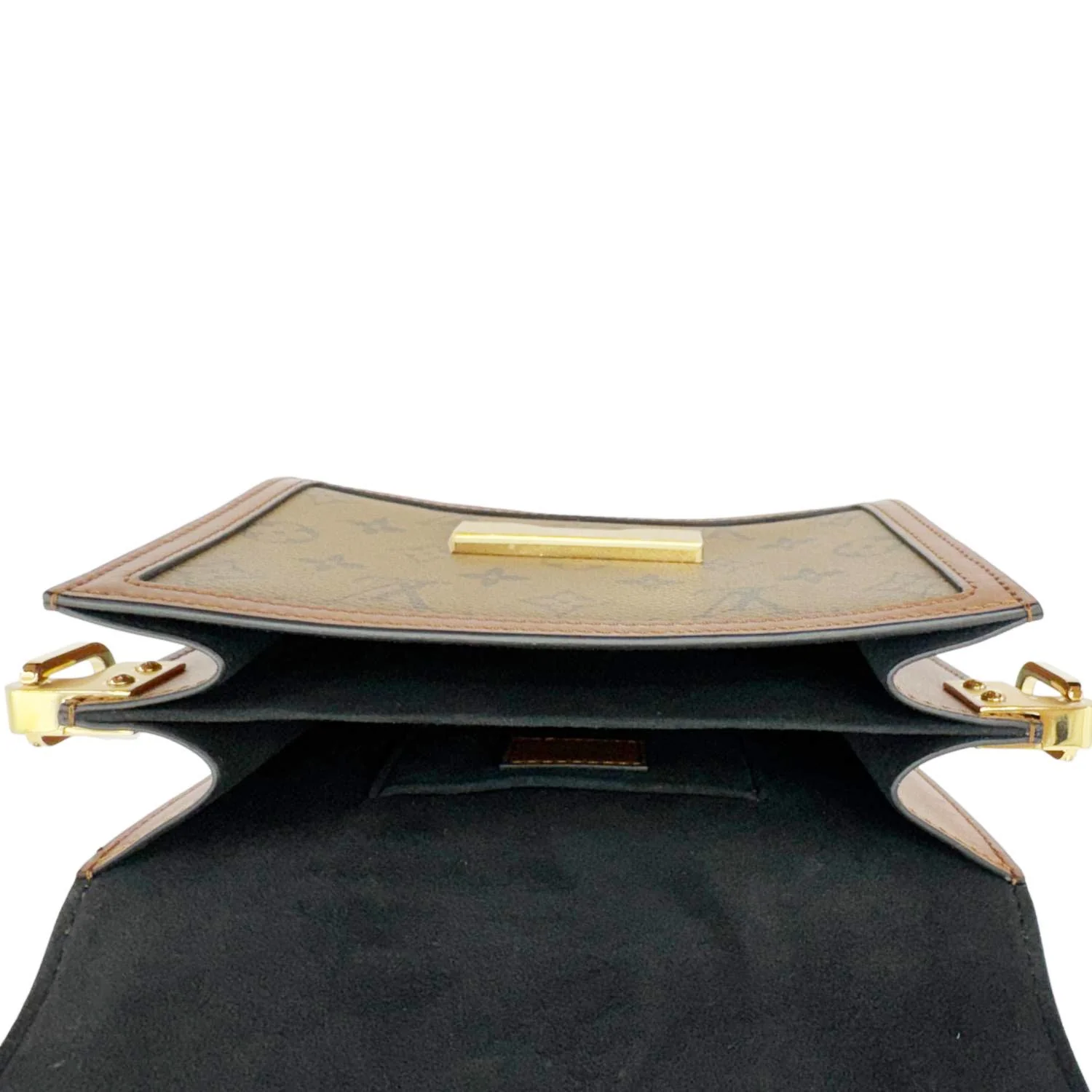 LOUIS VUITTON Dauphine Monogram Reverse Canvas Shoulder Bag Brown - Image 12