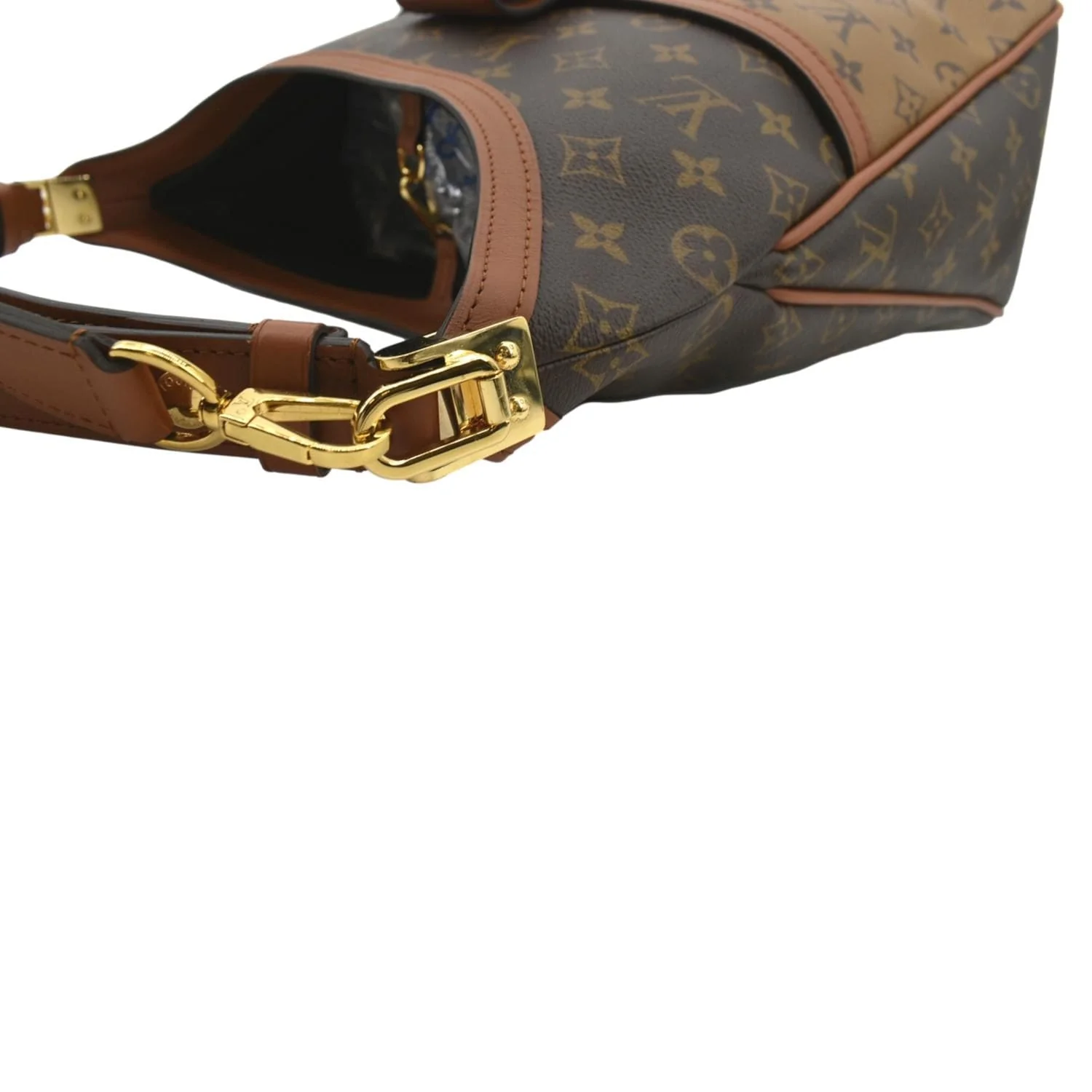 LOUIS VUITTON Dauphine Monogram Reverse Canvas Hobo Shoulder Bag Brown - Image 5