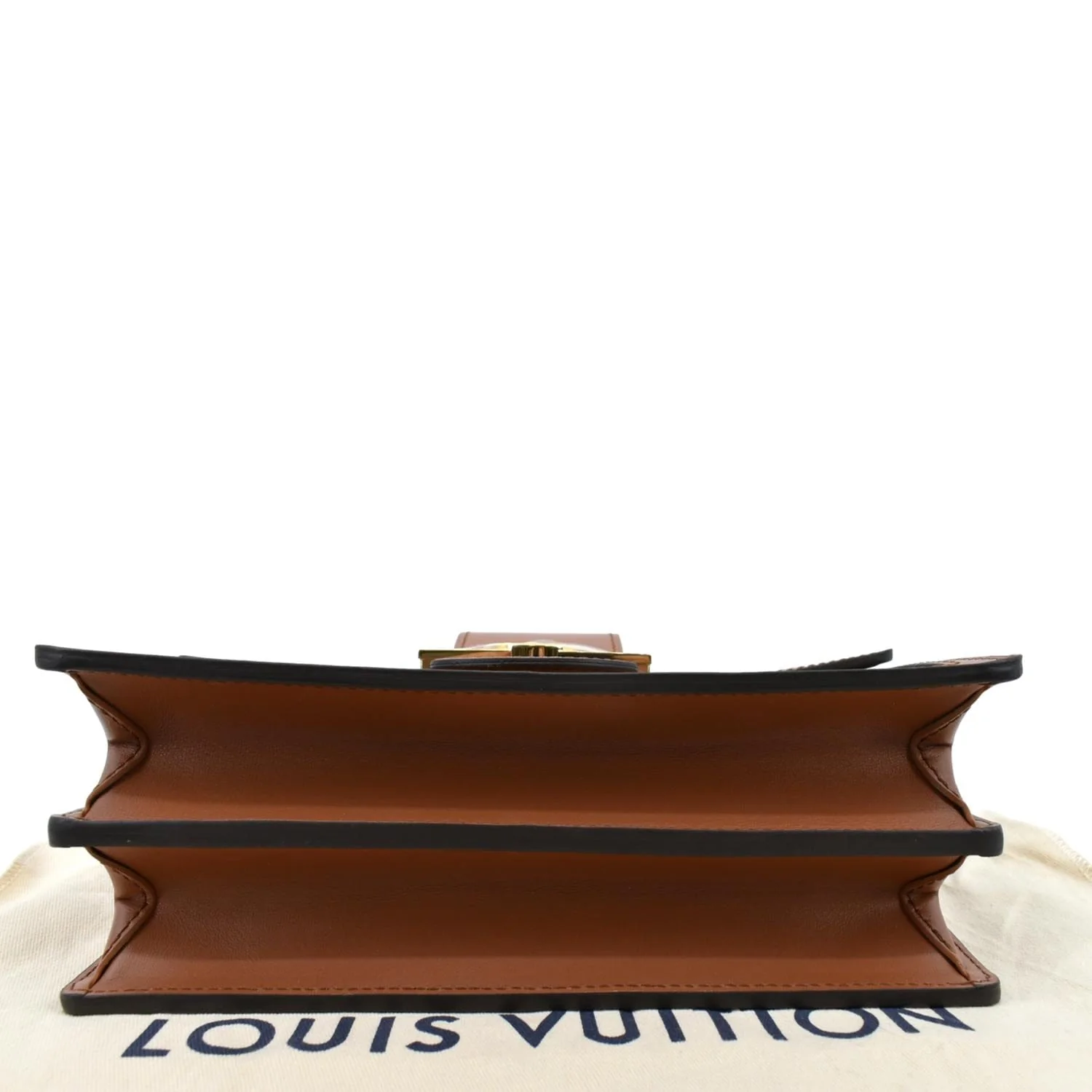 LOUIS VUITTON Dauphine MM Monogram Reverse Canvas Shoulder Bag Brown - Image 9