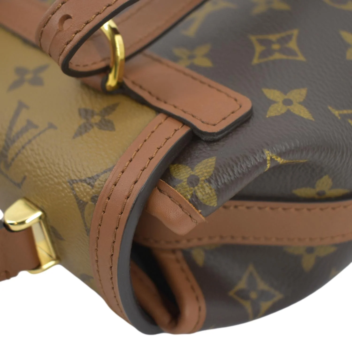 LOUIS VUITTON Dauphine PM Monogram Reverse Canvas Backpack Brown - Image 10