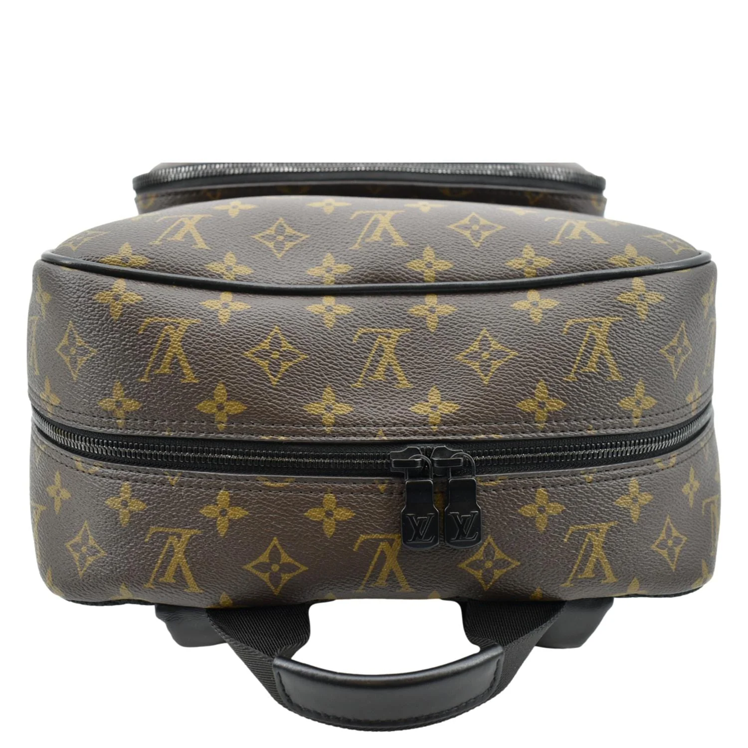 LOUIS VUITTON Dean Monogram Macassar Canvas Backpack Bag Black - Image 4