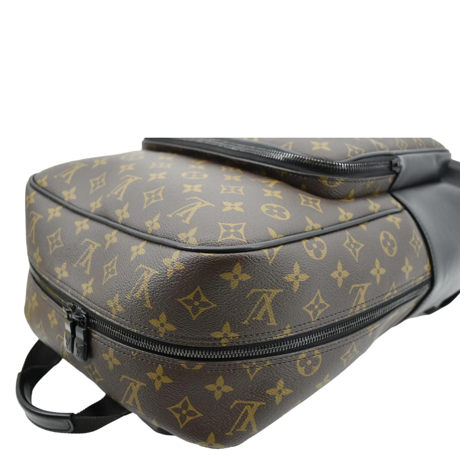 LOUIS VUITTON Dean Monogram Macassar Canvas Backpack Bag Black - Image 5