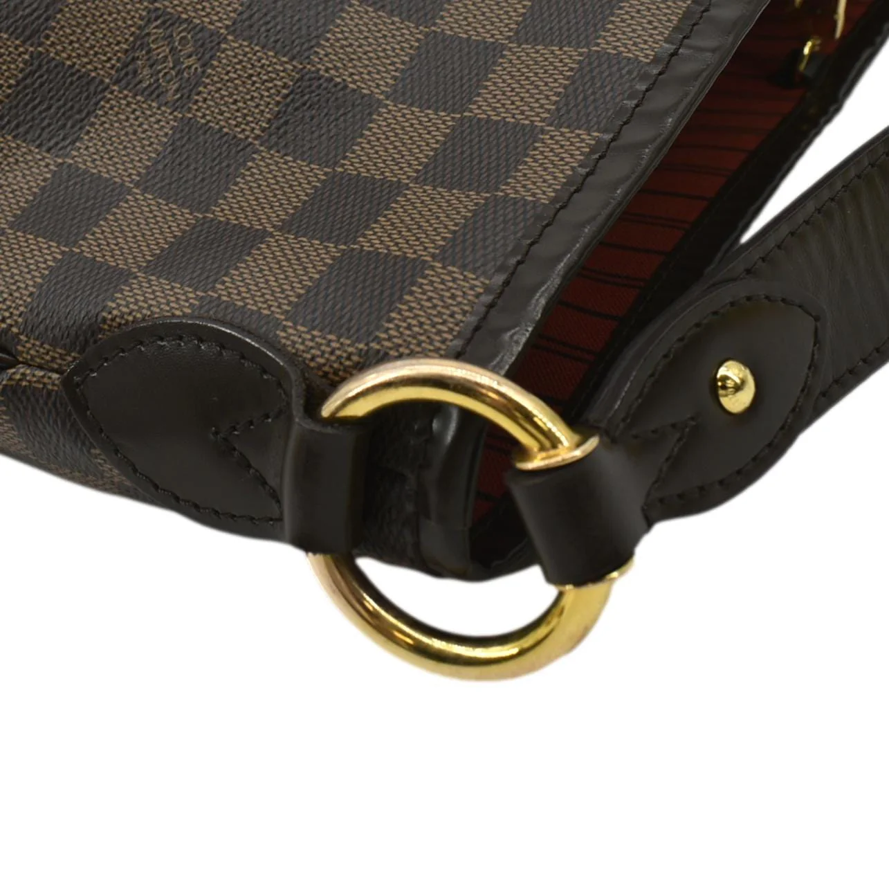 LOUIS VUITTON Delightful MM Damier Ebene Hobo Bag Brown - Image 6