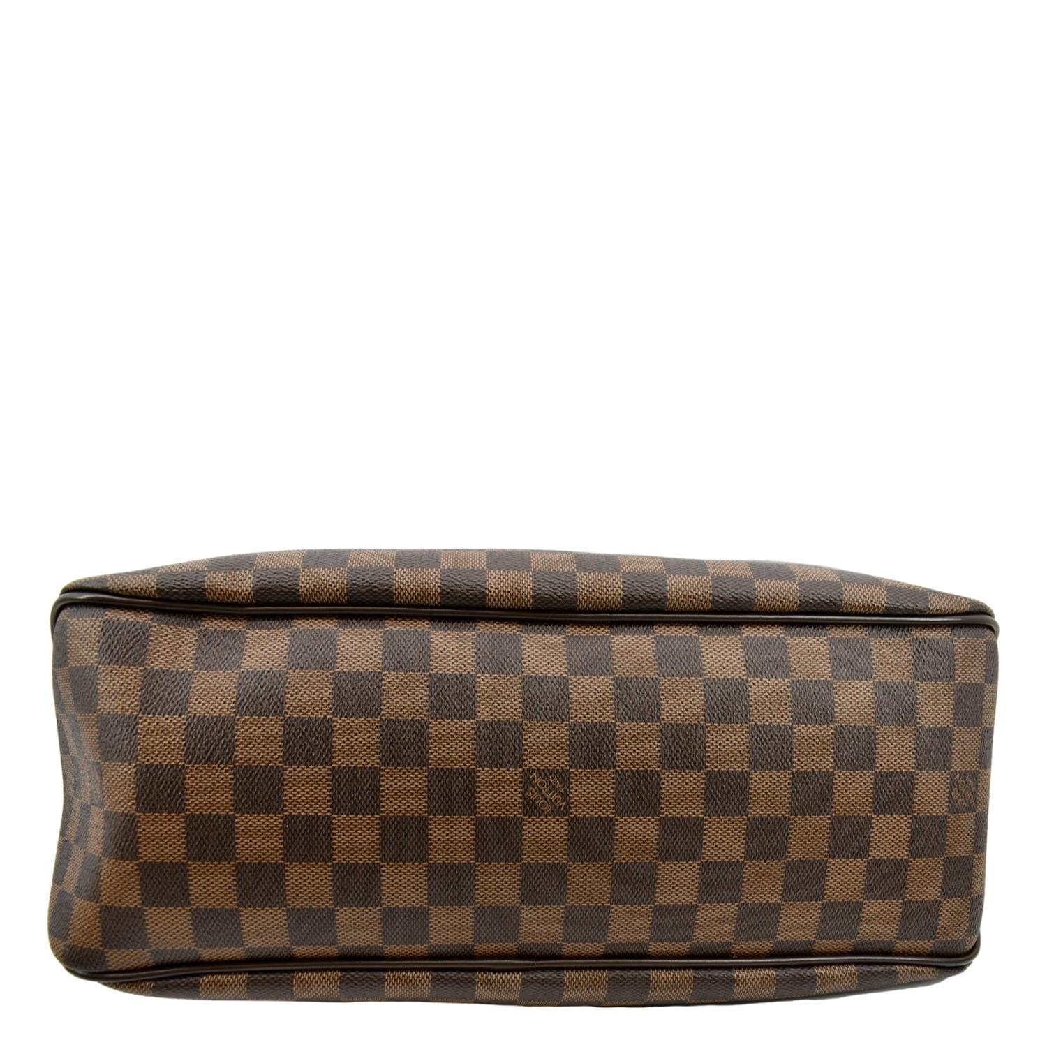 LOUIS VUITTON Delightful MM Damier Ebene Hobo Bag Brown - Image 9