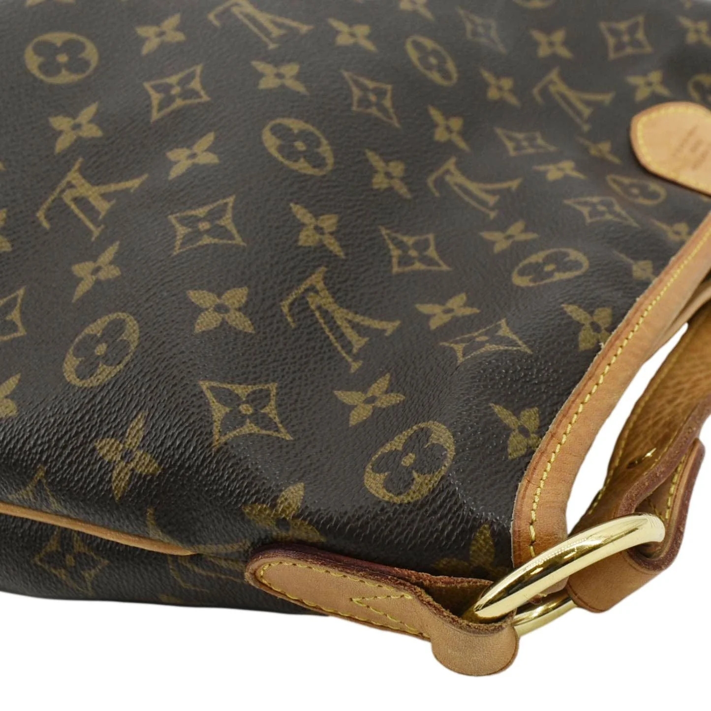 LOUIS VUITTON Delightful MM Monogram Canvas Hobo Bag Brown - Image 5