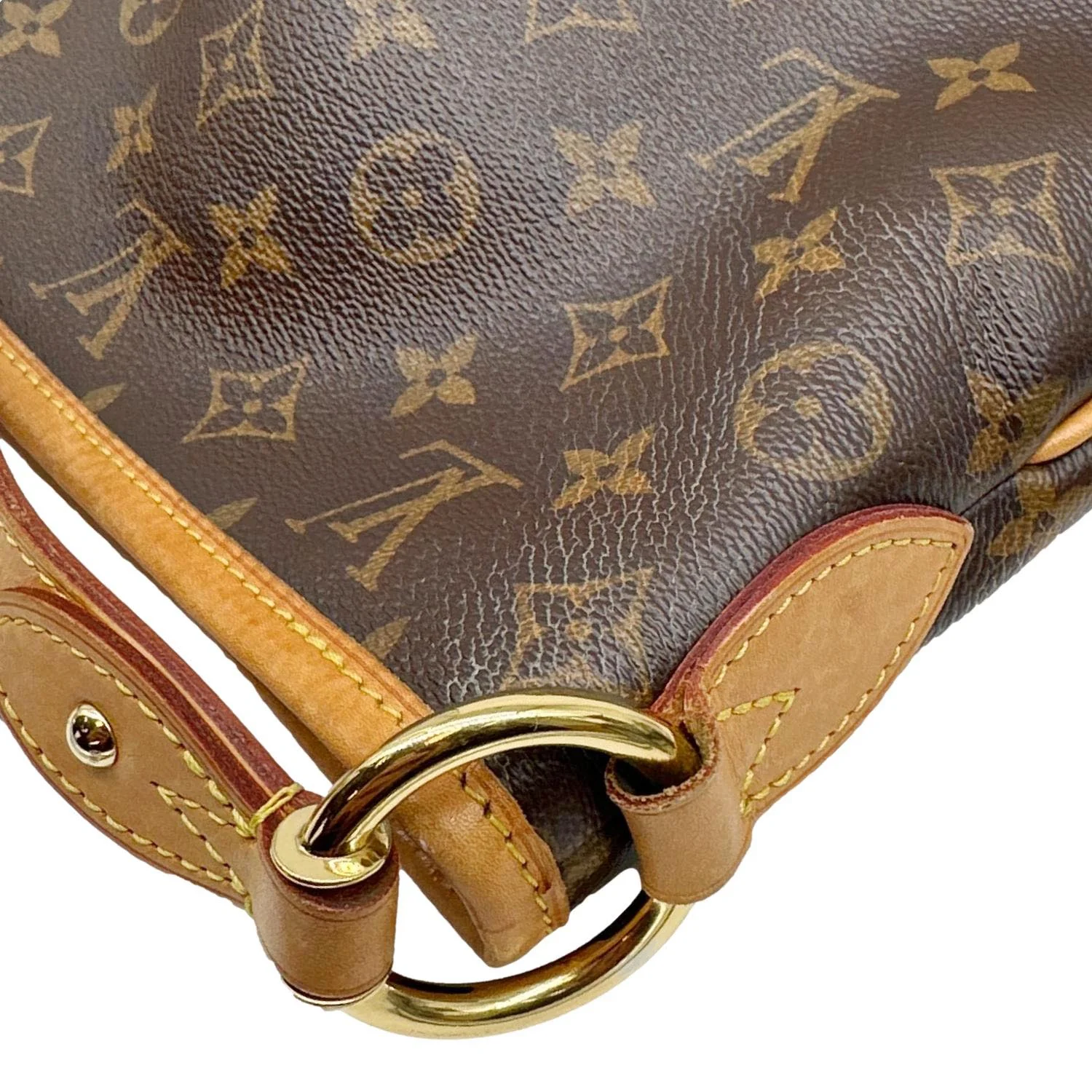 LOUIS VUITTON Delightful MM Monogram Canvas Hobo Shoulder Bag Brown - Image 6