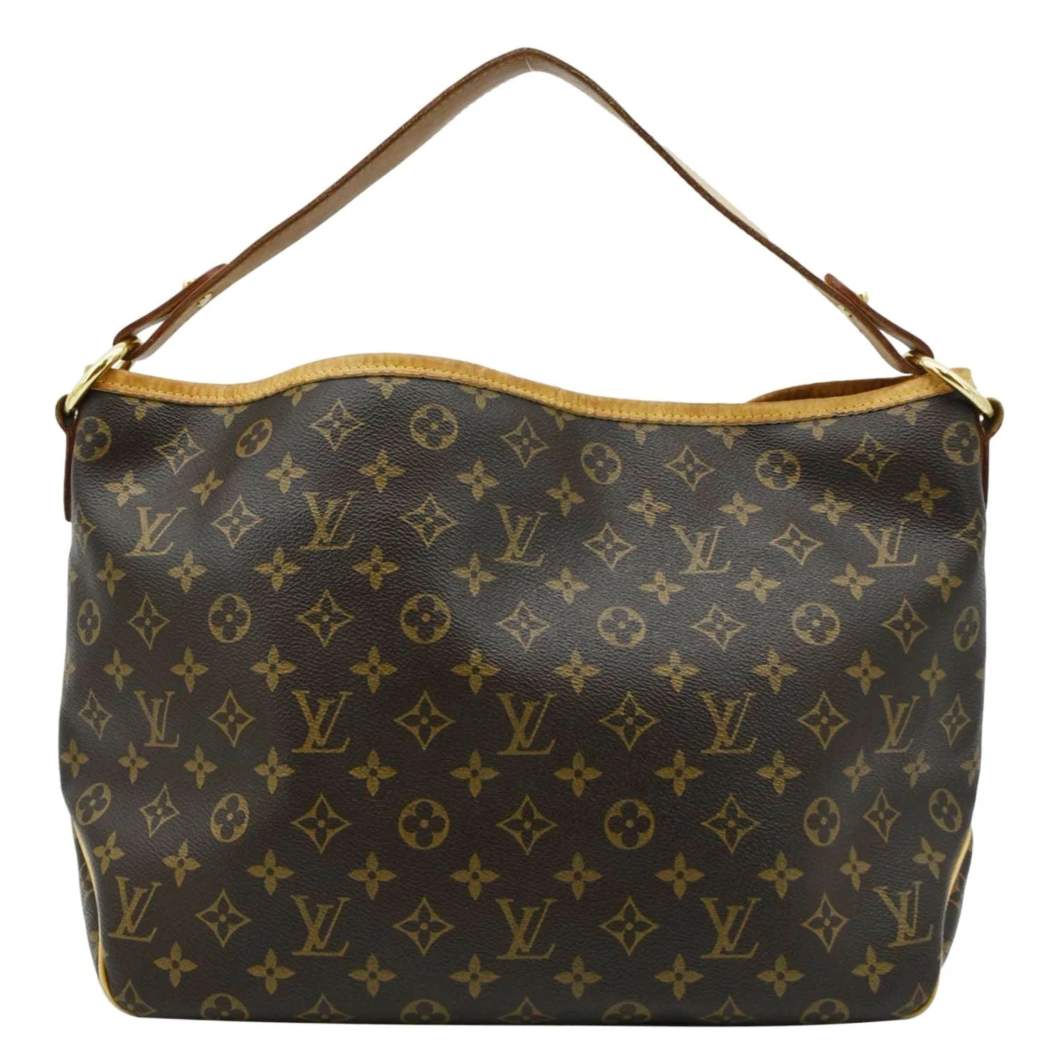 LOUIS VUITTON Delightful PM Monogram Canvas Hobo Bag Brown - Image 4