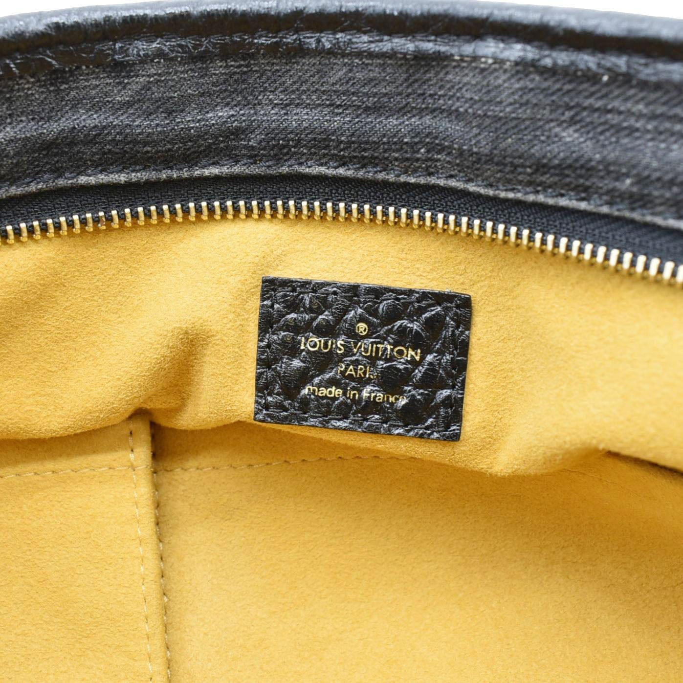 LOUIS VUITTON Neo Cabby MM Monogram Denim Hobo Bag Black - Image 13