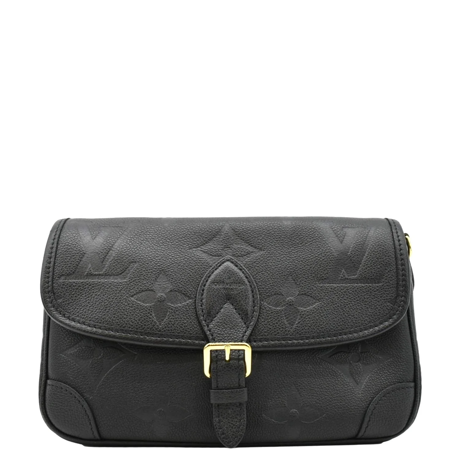 LOUIS VUITTON  Diane Empreinte Leather Crossbody Bag Black - Image 4