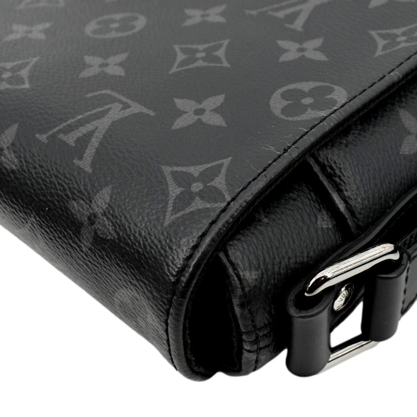 LOUIS VUITTON District PM Monogram Eclipse Messenger Bag Black - Image 5