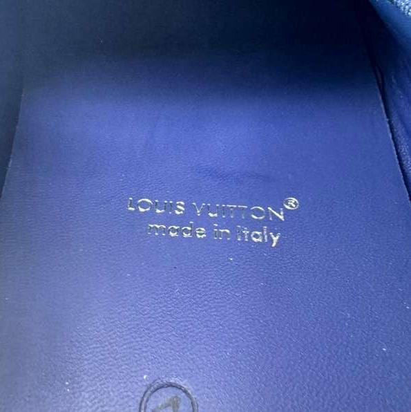 LOUIS VUITTON Driver Moccasin Monogram Denim Loafers Blue - Image 13