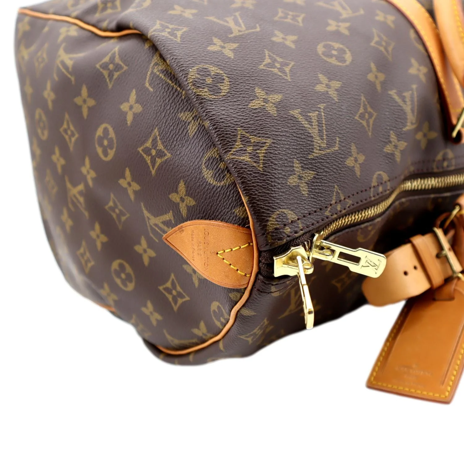 LOUIS VUITTON Keepall 45 Monogram Canvas Duffle Travel Bag Brown - Image 6