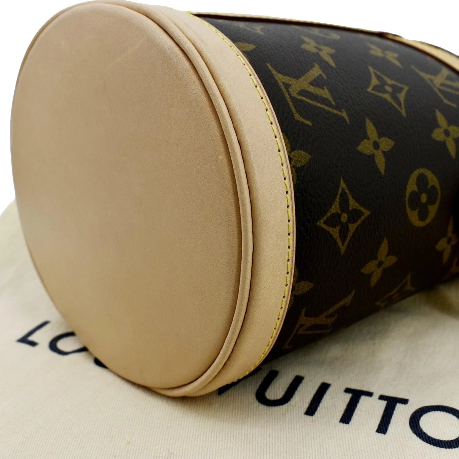 LOUIS VUITTON Monogram Canvas Duffle Shoulder Bag Brown - Image 7