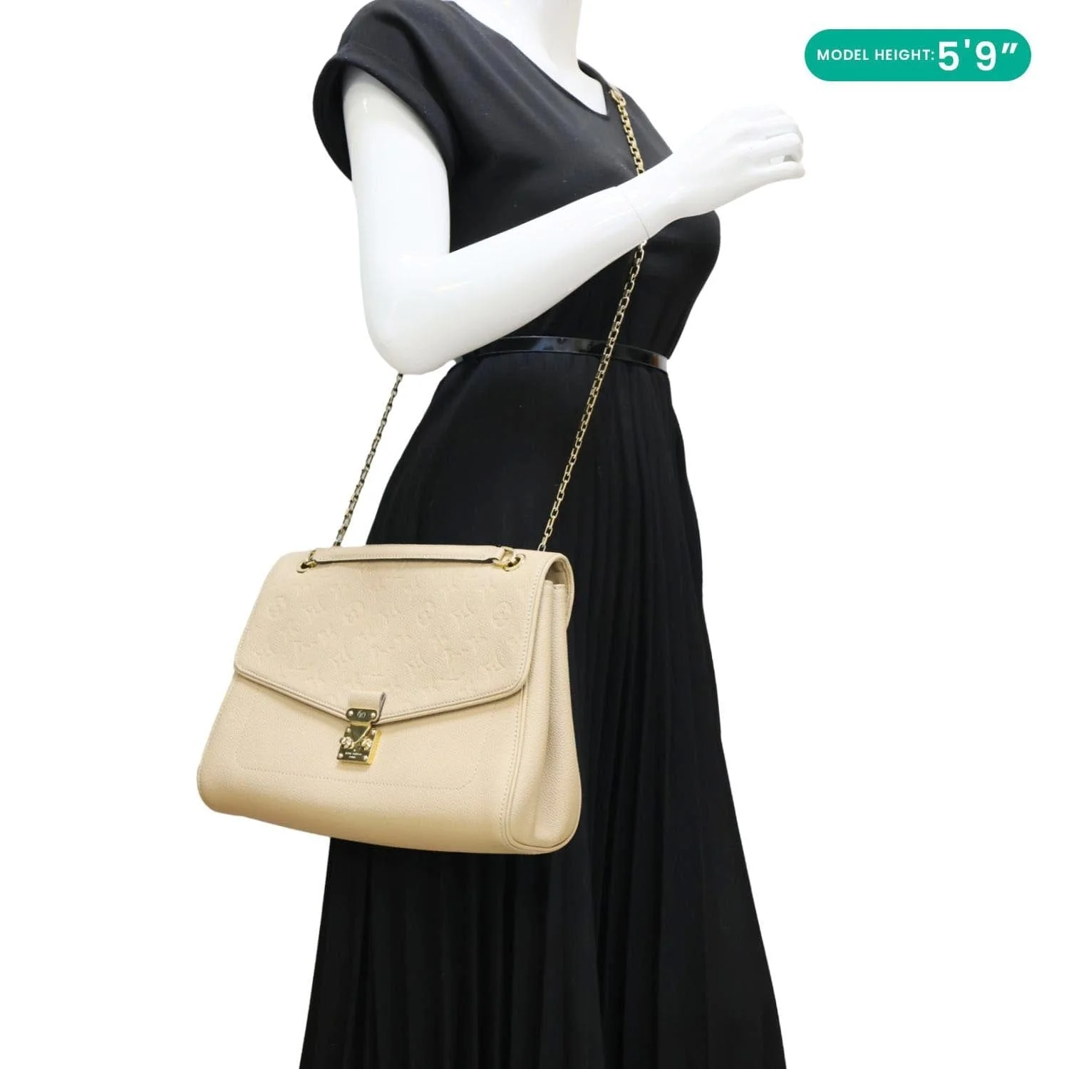 LOUIS VUITTON Saint Germain MM Monogram Leather Shoulder Bag Dune - Image 2