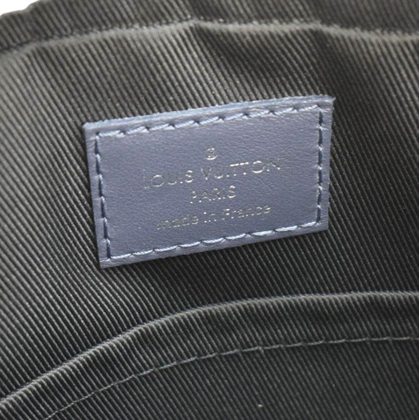 LOUIS VUITTON Duo Monogram Shadow Leather Shoulder Navy Blue - Image 13