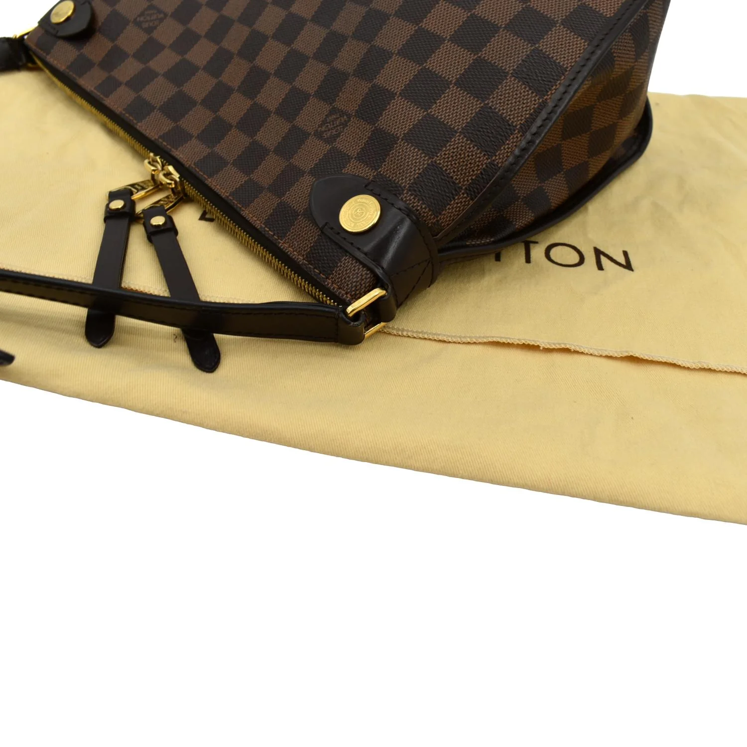 LOUIS VUITTON Duomo Damier Ebene Crossbody Bag Brown - Image 5