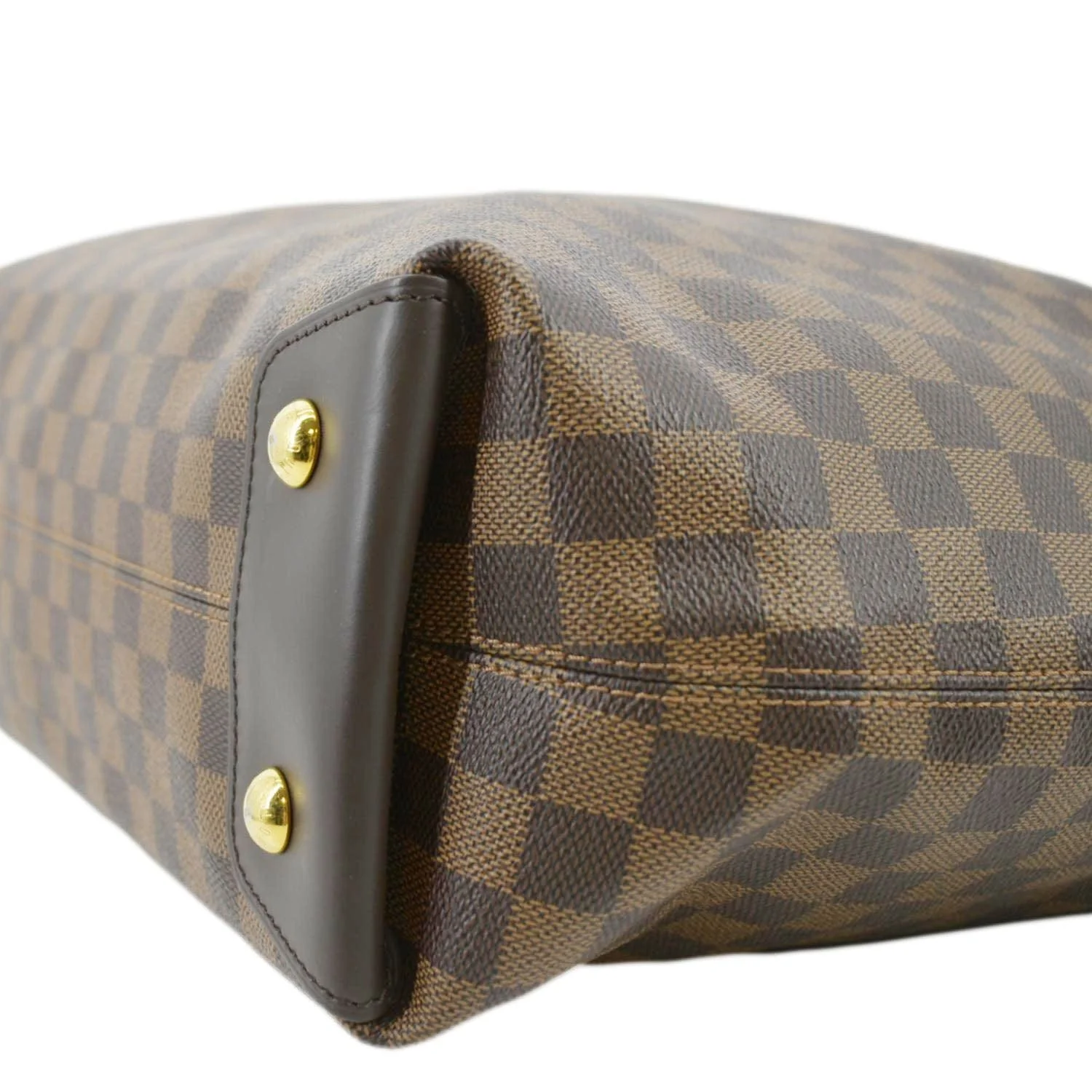 LOUIS VUITTON Duomo Damier Ebene Hobo Bag Brown - Image 8