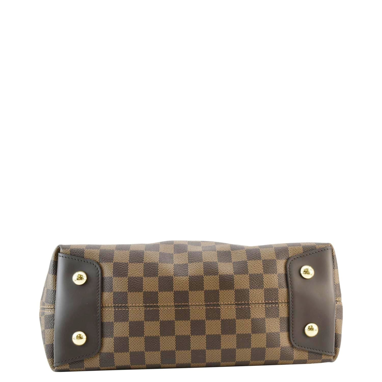 LOUIS VUITTON Duomo Damier Ebene Hobo Bag Brown - Image 9