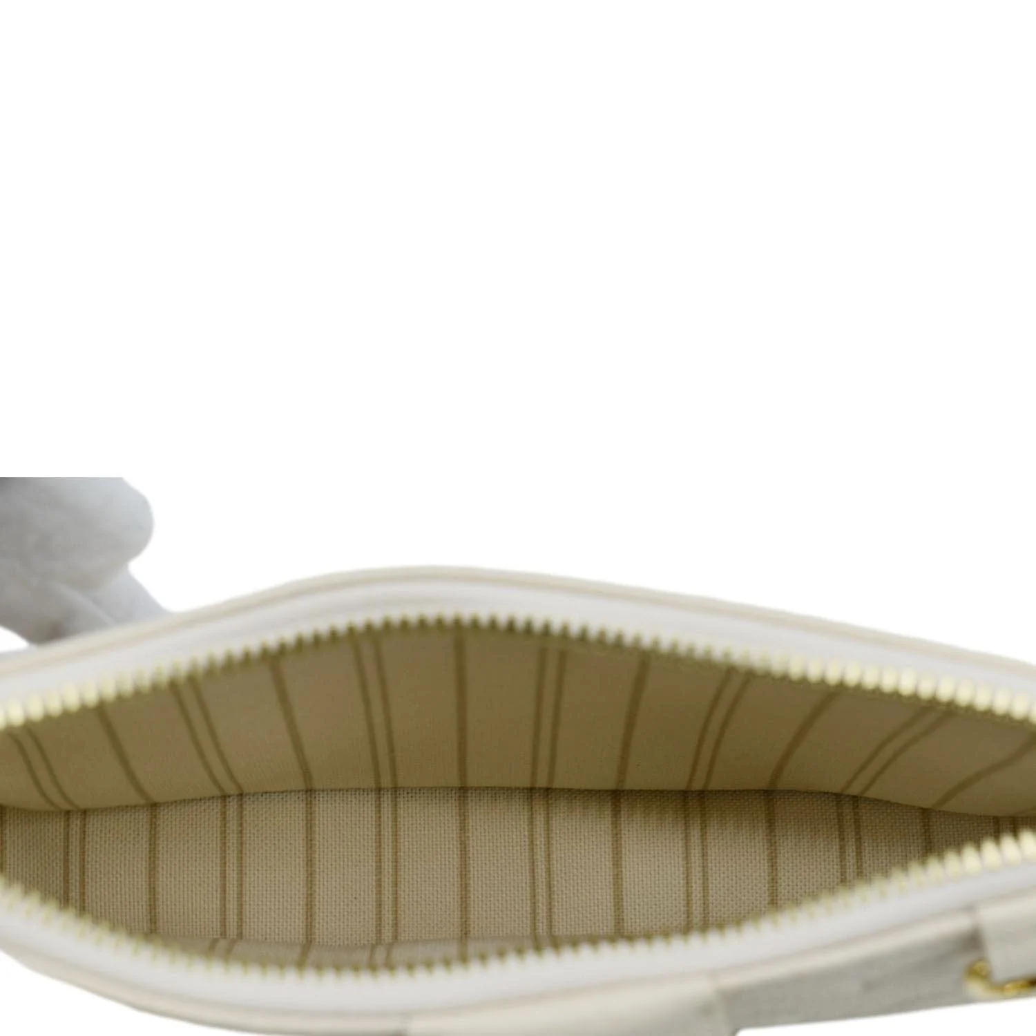 Louis Vuitton Easy Pouch On Strap Empreinte Leather Shoulder Bag Pouch Cream - Image 11