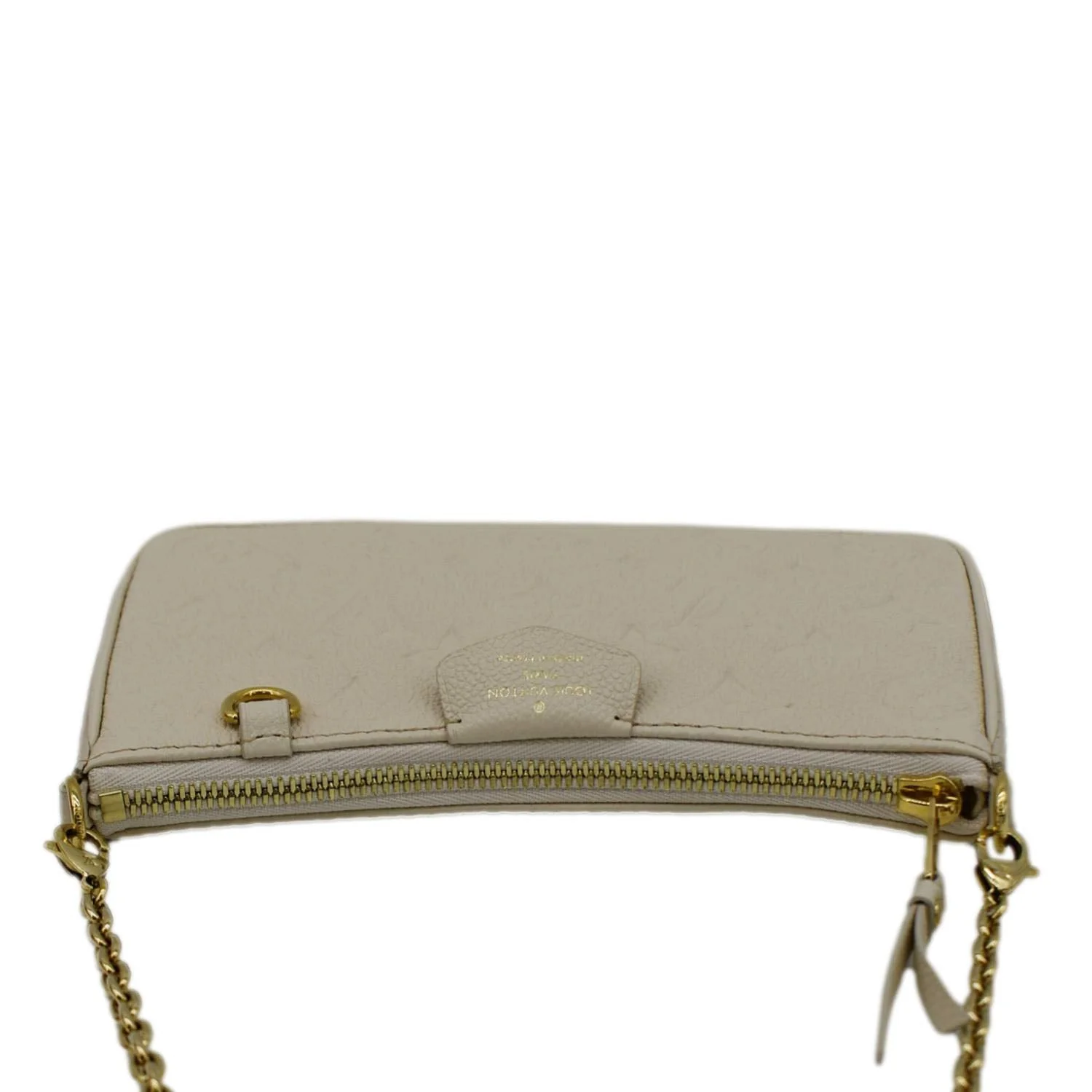 Louis Vuitton Easy Pouch On Strap Empreinte Leather Shoulder Bag Pouch Cream - Image 5