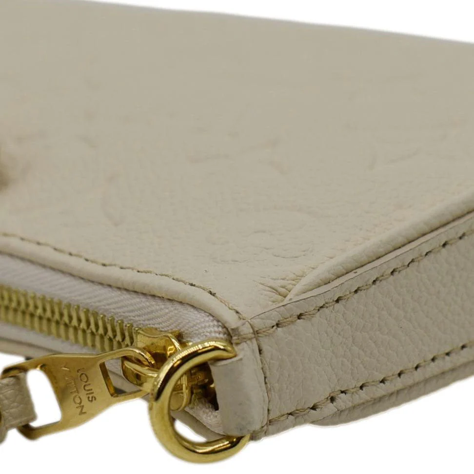 Louis Vuitton Easy Pouch On Strap Empreinte Leather Shoulder Bag Pouch Cream - Image 6