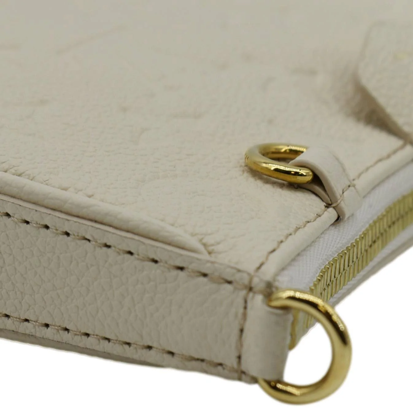 Louis Vuitton Easy Pouch On Strap Empreinte Leather Shoulder Bag Pouch Cream - Image 7