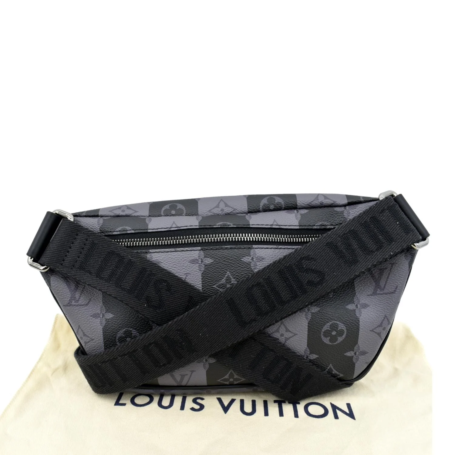 LOUIS VUITTON Modular Sling Monogram Eclipse Shoulder Bag Black - Image 4