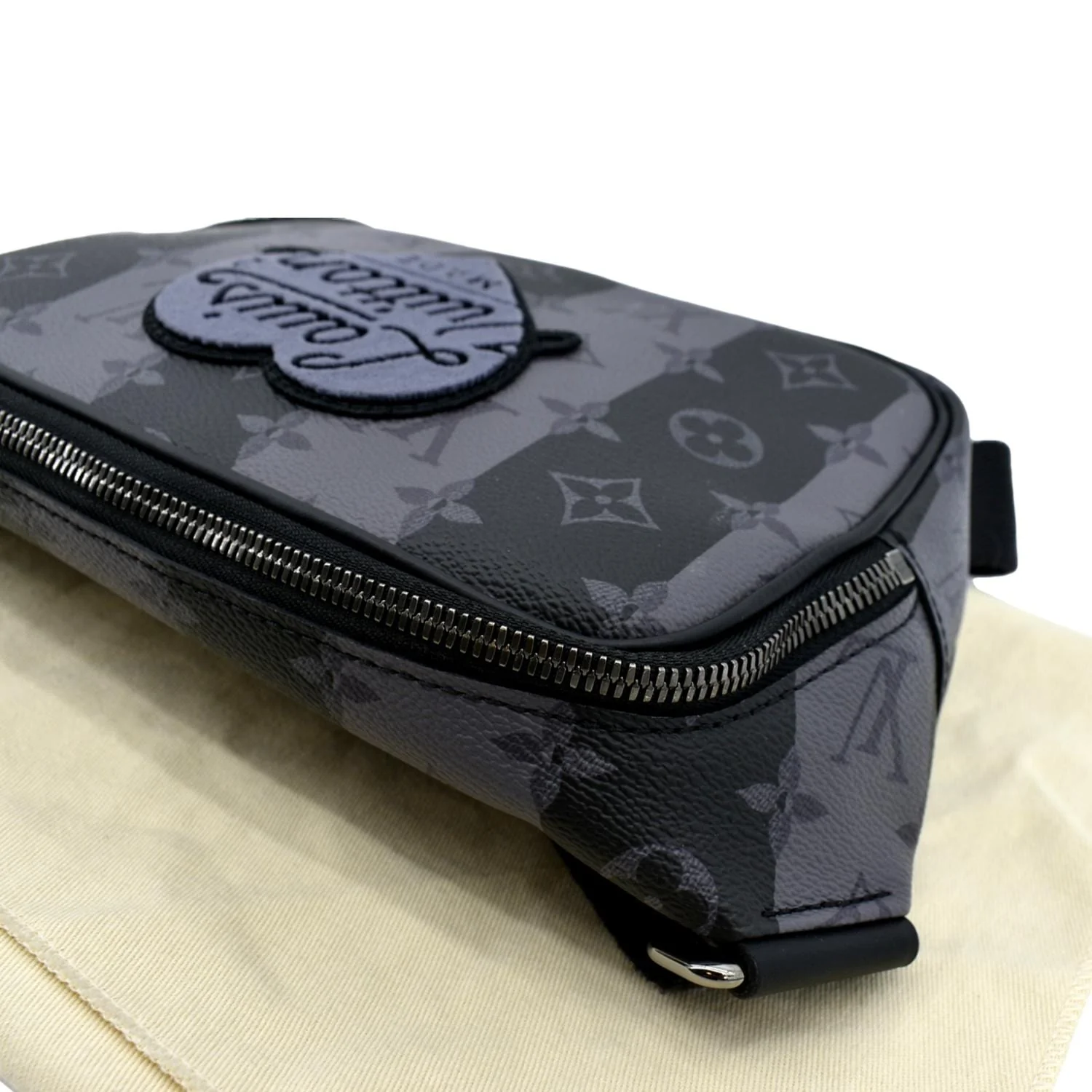LOUIS VUITTON Modular Sling Monogram Eclipse Shoulder Bag Black - Image 6
