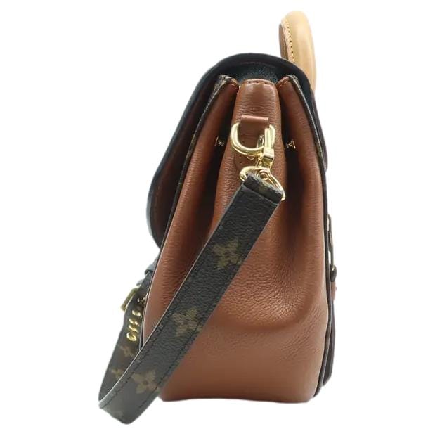 LOUIS VUITTON Eden Monogram Canvas Satchel Shoulder Bag Brown - Image 4