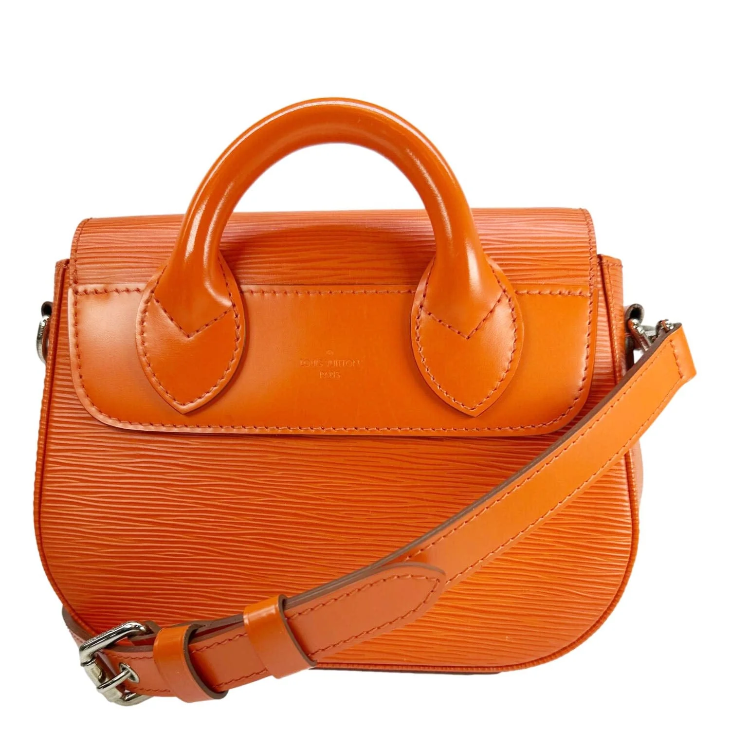 LOUIS VUITTON Eden PM Epi Leather Top Handle Shoulder Bag Orange - Image 3