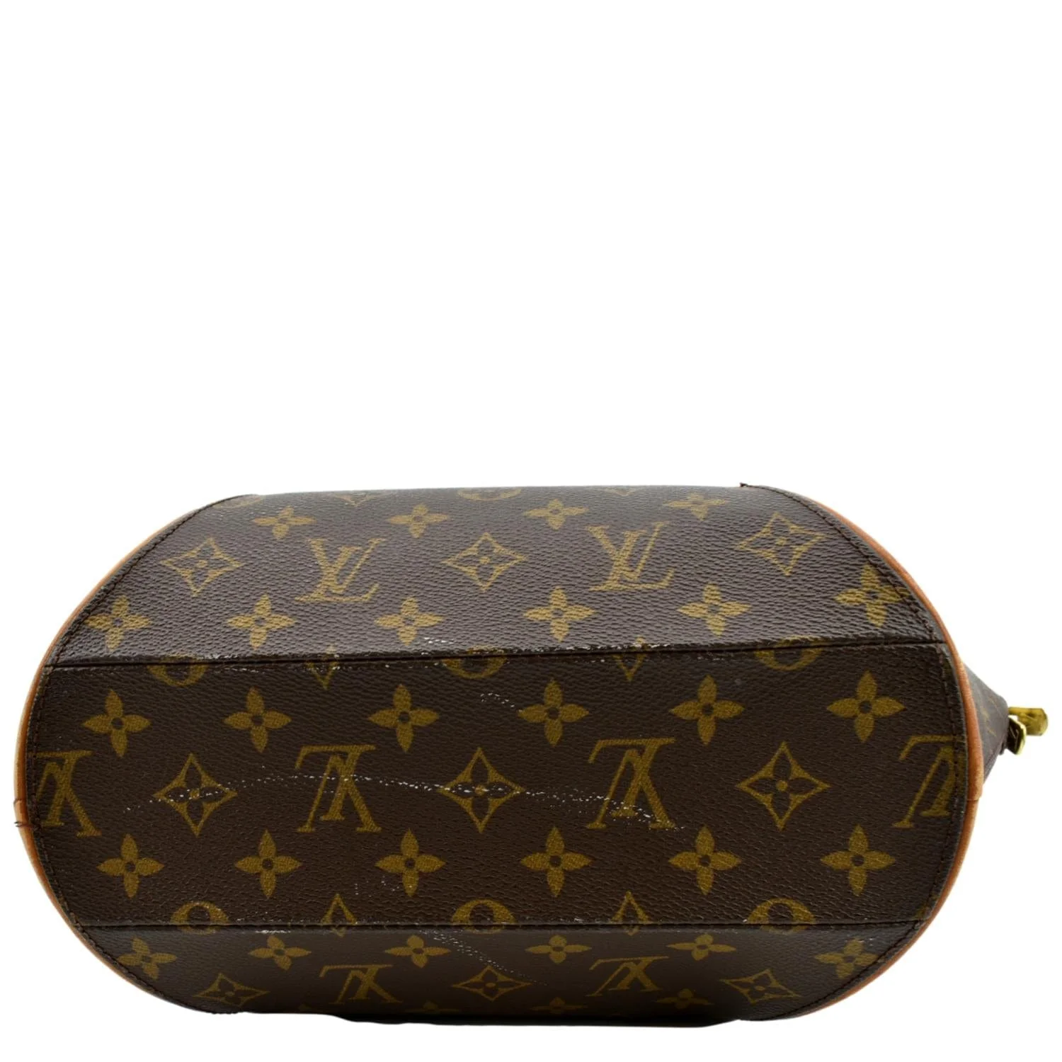 LOUIS VUITTON Ellipse MM Monogram Canvas Satchel Bag Brown - Image 9