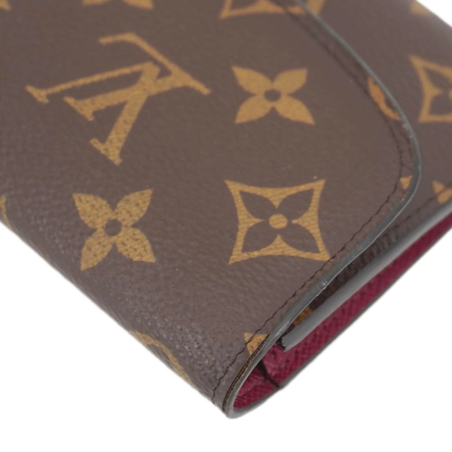 LOUIS VUITTON Emilie Monogram Canvas Wallet Fuchsia - Image 6