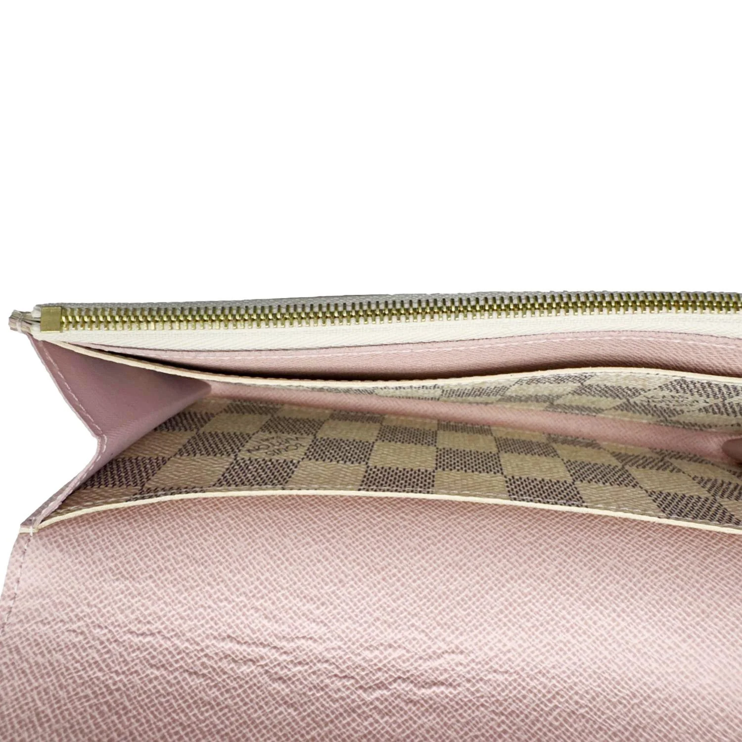 LOUIS VUITTON Emilie Damier Azur Wallet Rose Ballerine - Image 12