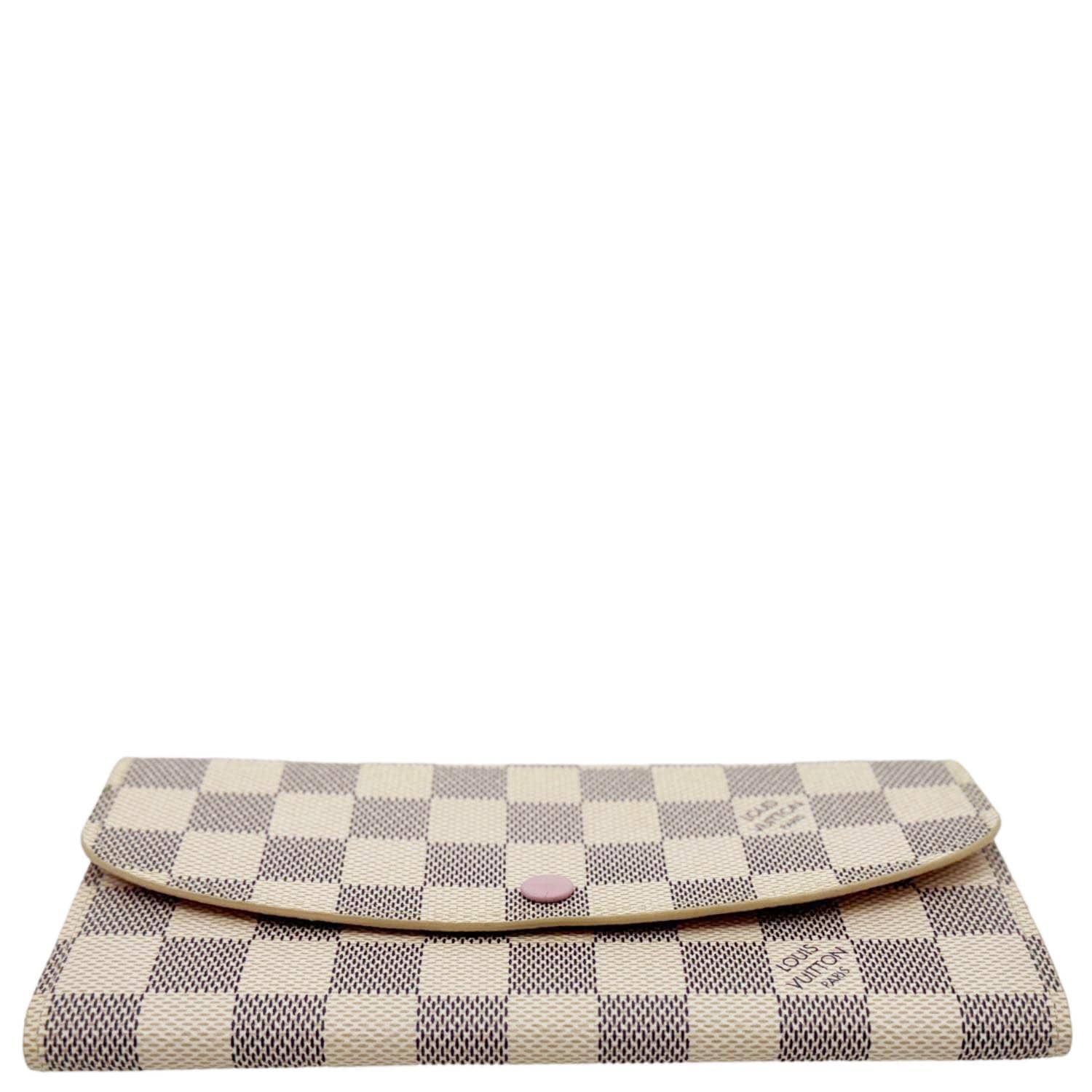 LOUIS VUITTON Emilie Damier Azur Wallet Rose Ballerine - Image 6