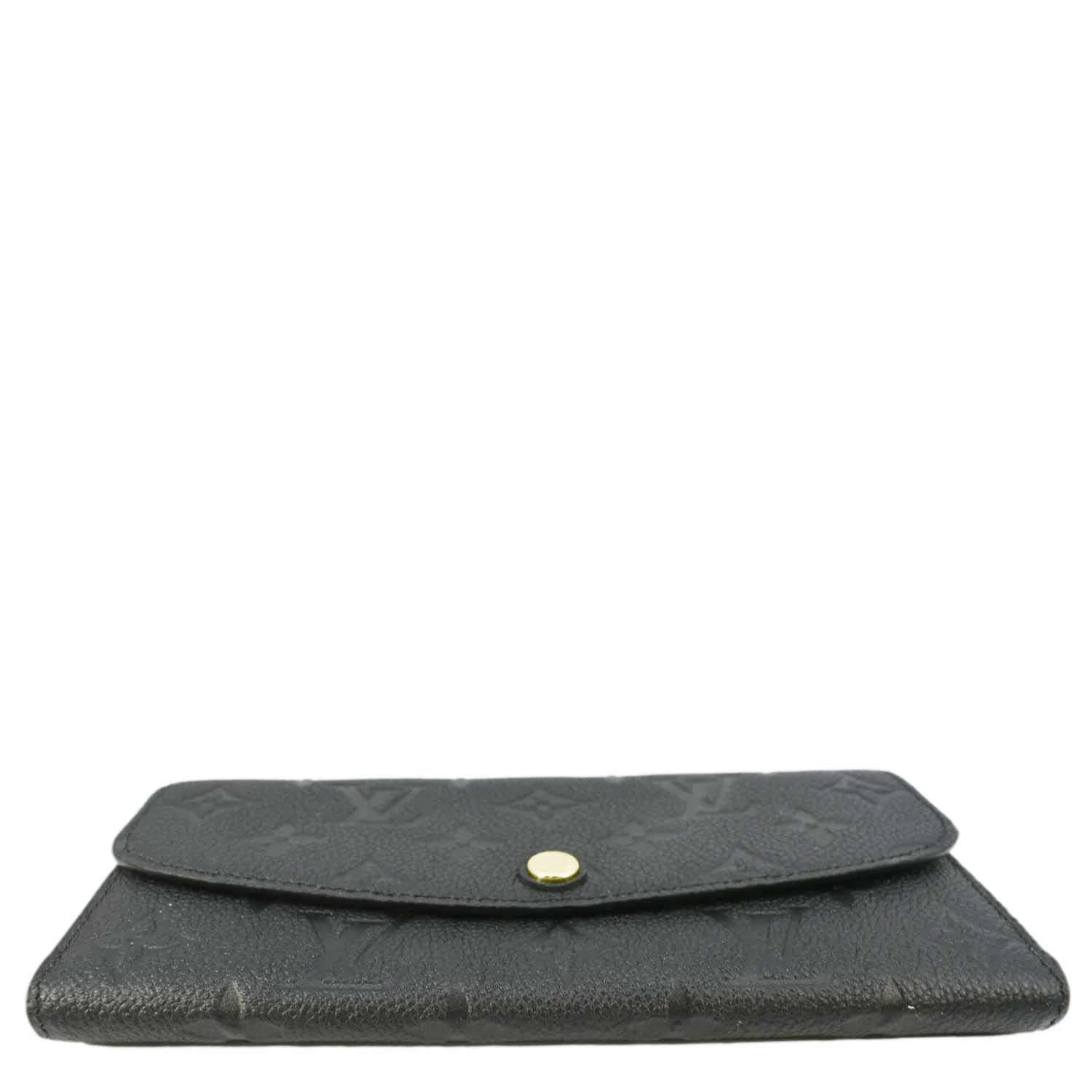 LOUIS VUITTON Emilie Monogram Empreinte Leather Wallet Black - Image 11