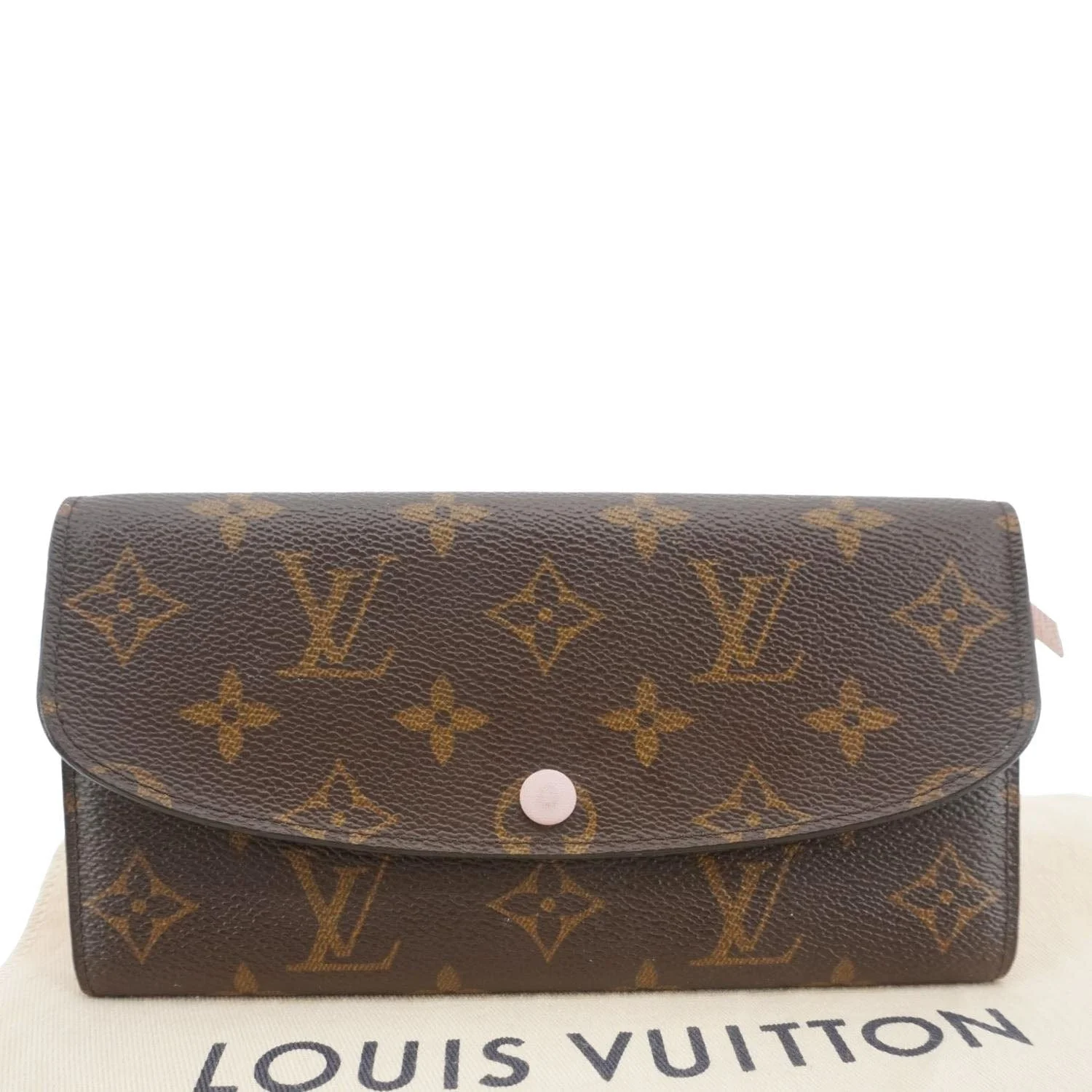 LOUIS VUITTON Emilie Monogram Canvas Wallet Rose Ballerine - Image 2