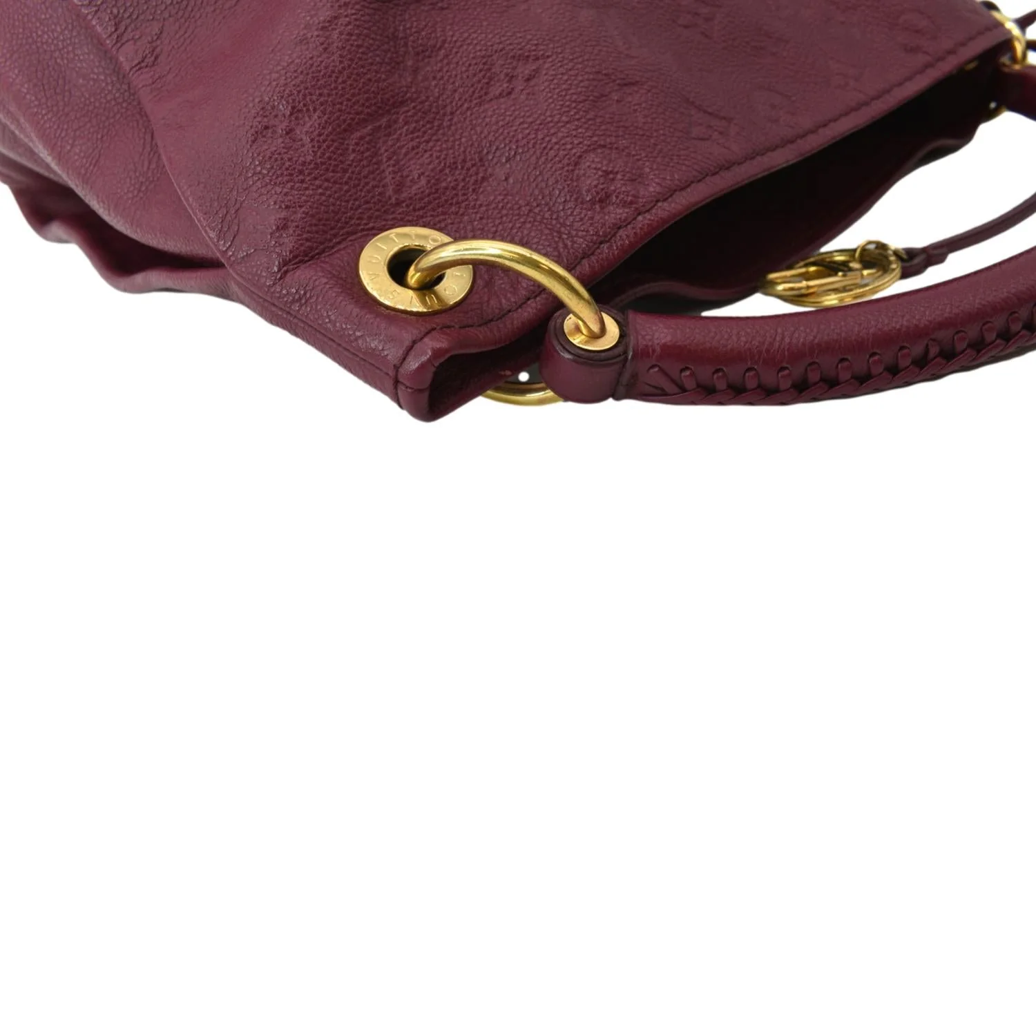 LOUIS VUITTON Artsy MM Empreinte Leather Hobo Bag Red - Image 6