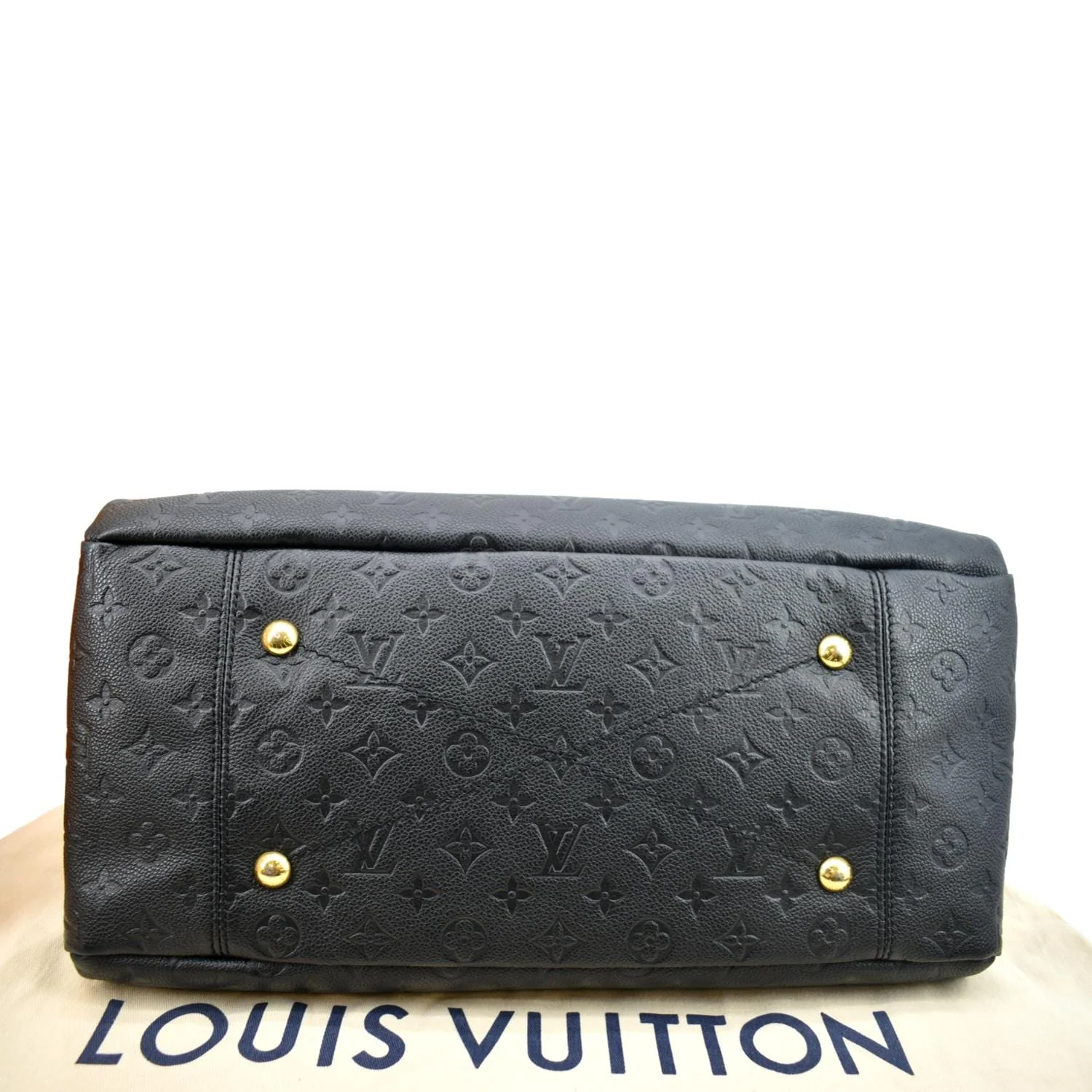 LOUIS VUITTON Artsy MM Empreinte Leather Hobo Bag Black - Image 9