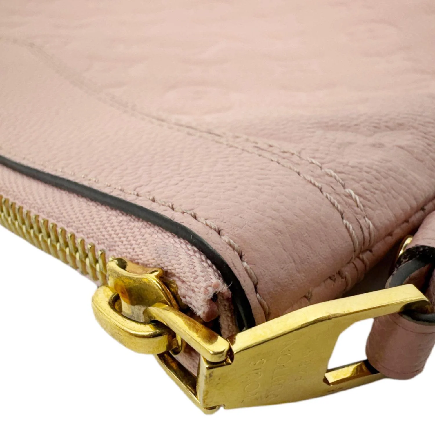 LOUIS VUITTON Daily Pouch Empreinte Leather Clutch Rose Poudre - Image 8
